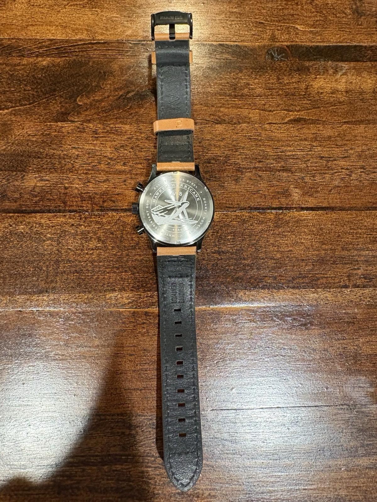 AVI-8 Hawker Hunter Hurricane Carey Duel Time Japanese Quartz Chronograph Watch