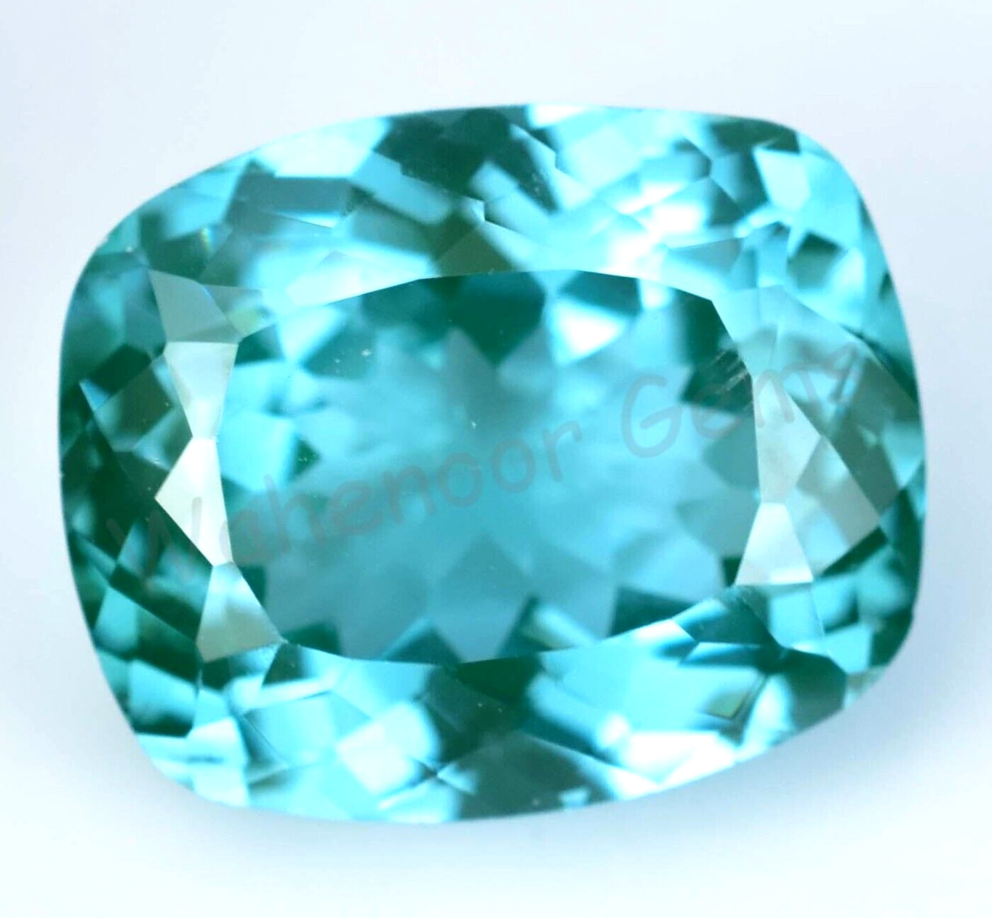17.70 Ct Natural Paraiba Tourmaline Blueish Green Neon Copper Loose Gemstone