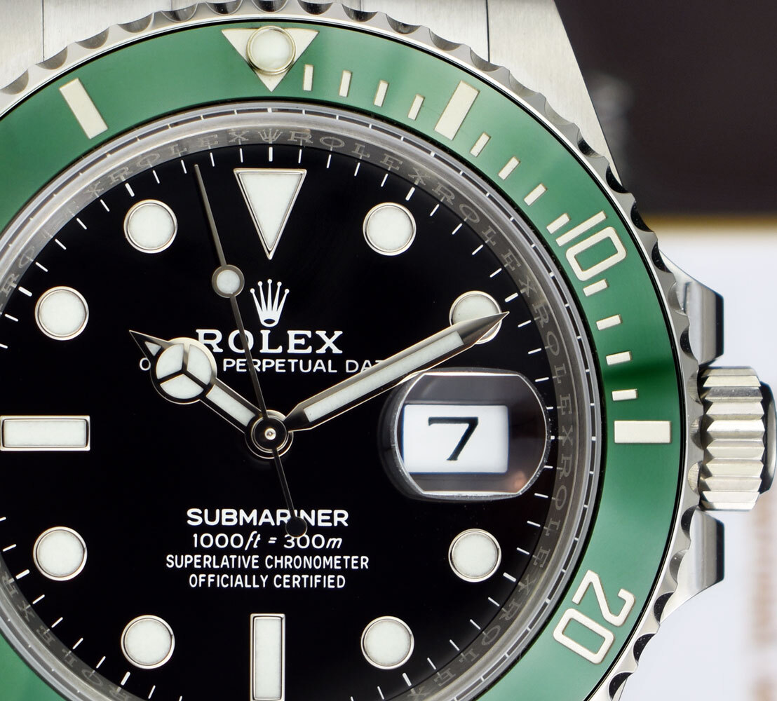 ROLEX 41mm Stainless SUBMARINER Green Bezel “KERMIT” 126610LV SANT BLANC