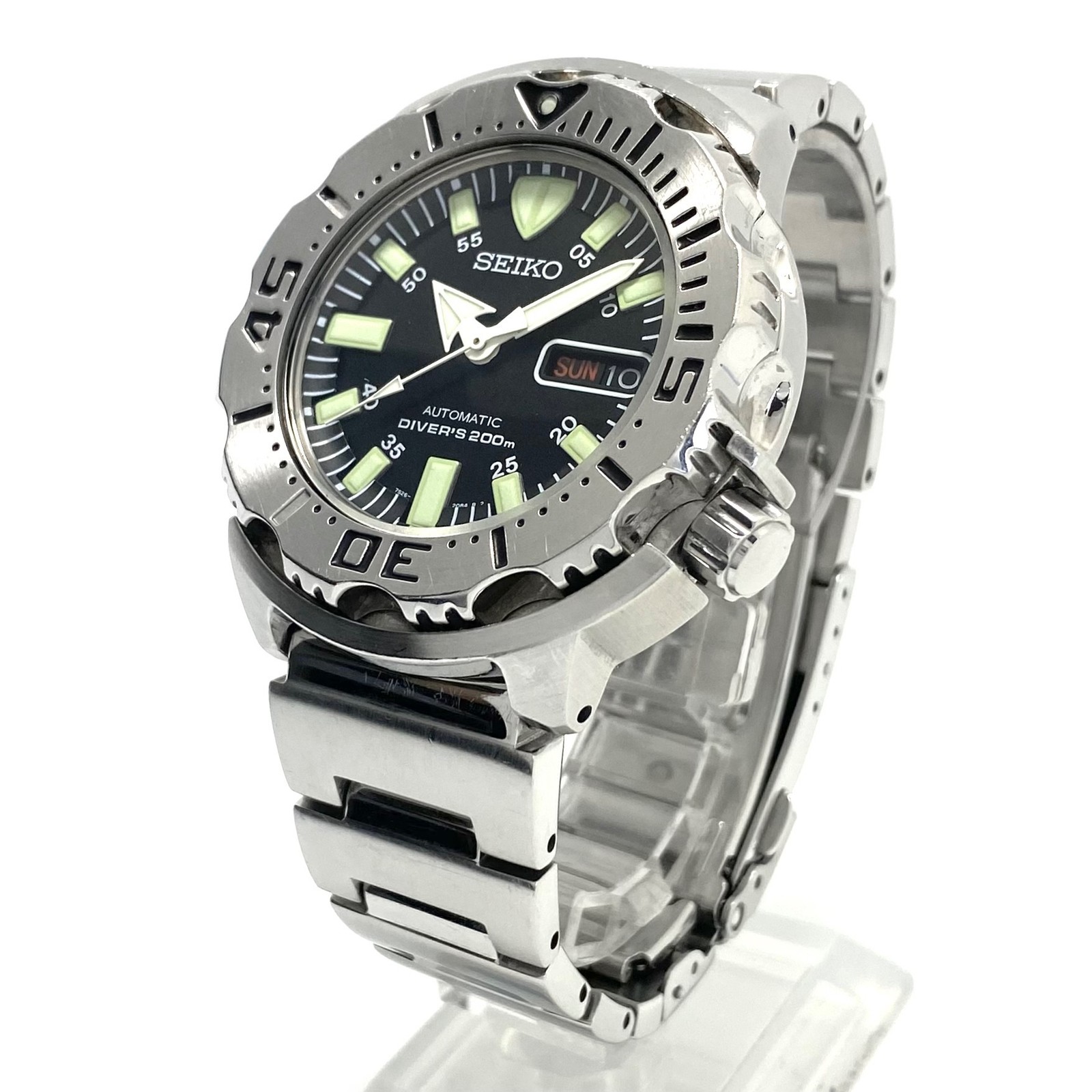 Seiko Black Monster SKX779 Divers Day-Date 200m Automatic Watch – Japan