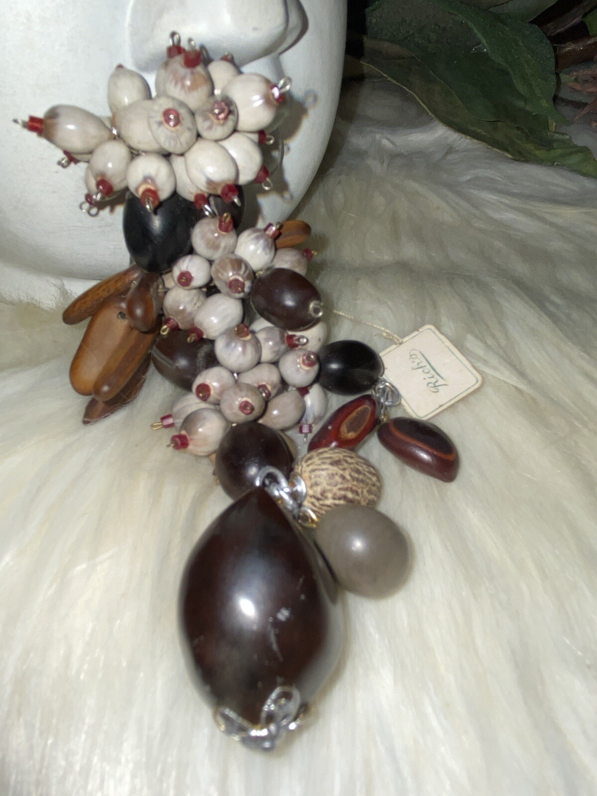 Miriam Haskell Ultra Rare Huge 5 1/2 inches Dangly & Drippy Whimsical Clip!! A19