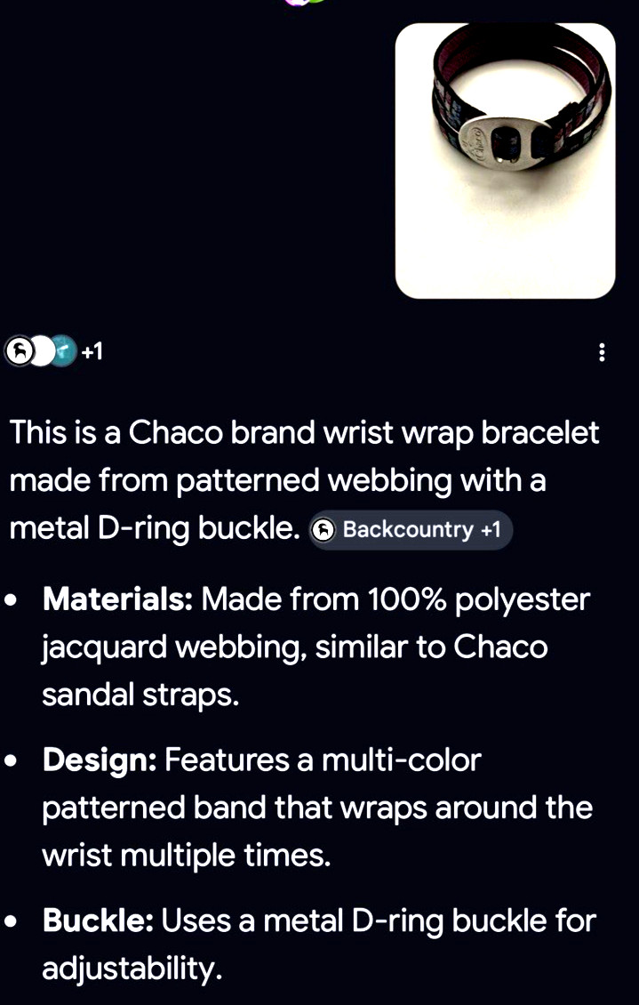 CHACO 20″ Multicolor Polyester Jacquard Boho Wrist Multi Wrap Bracelet