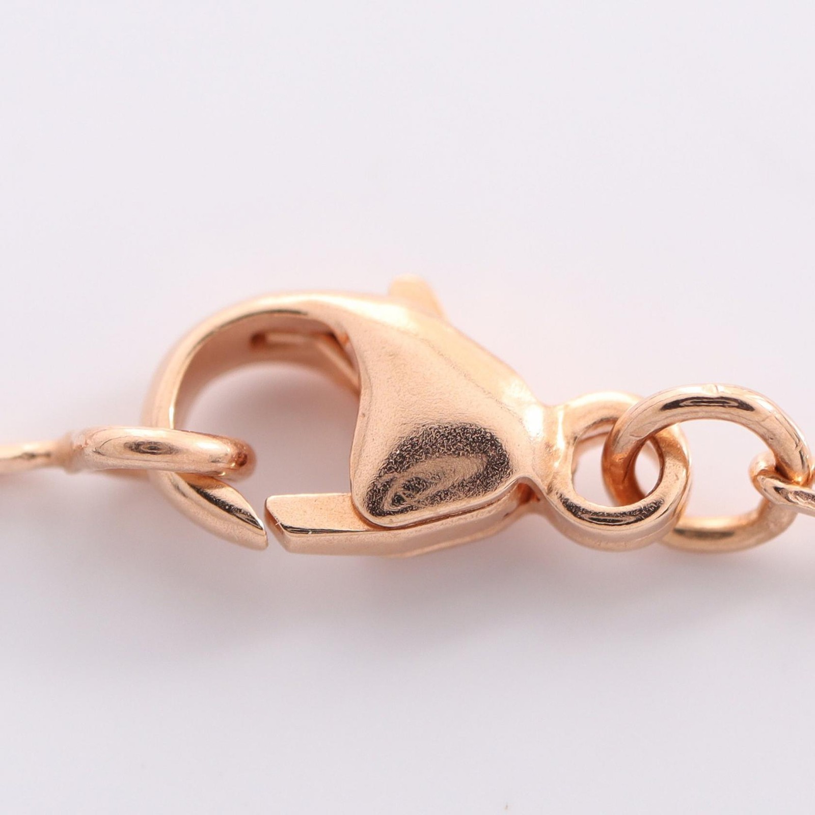HERMES MINI POP H Necklace Pendant Gold Plated Pink Used Women