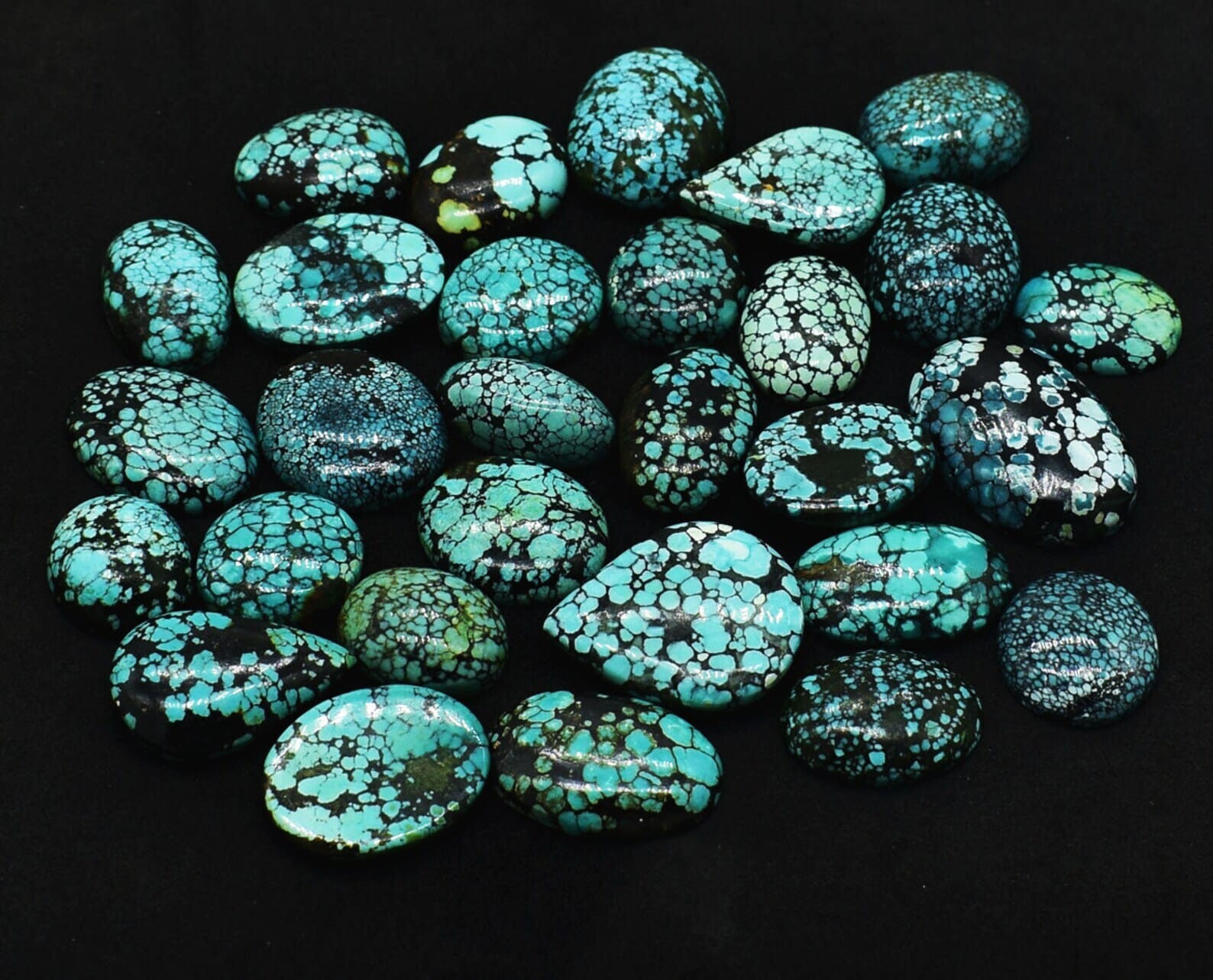 10Pcs Natural Tibetan Turquoise Mix Shape Cabochon Gemstone Wholesale Lot