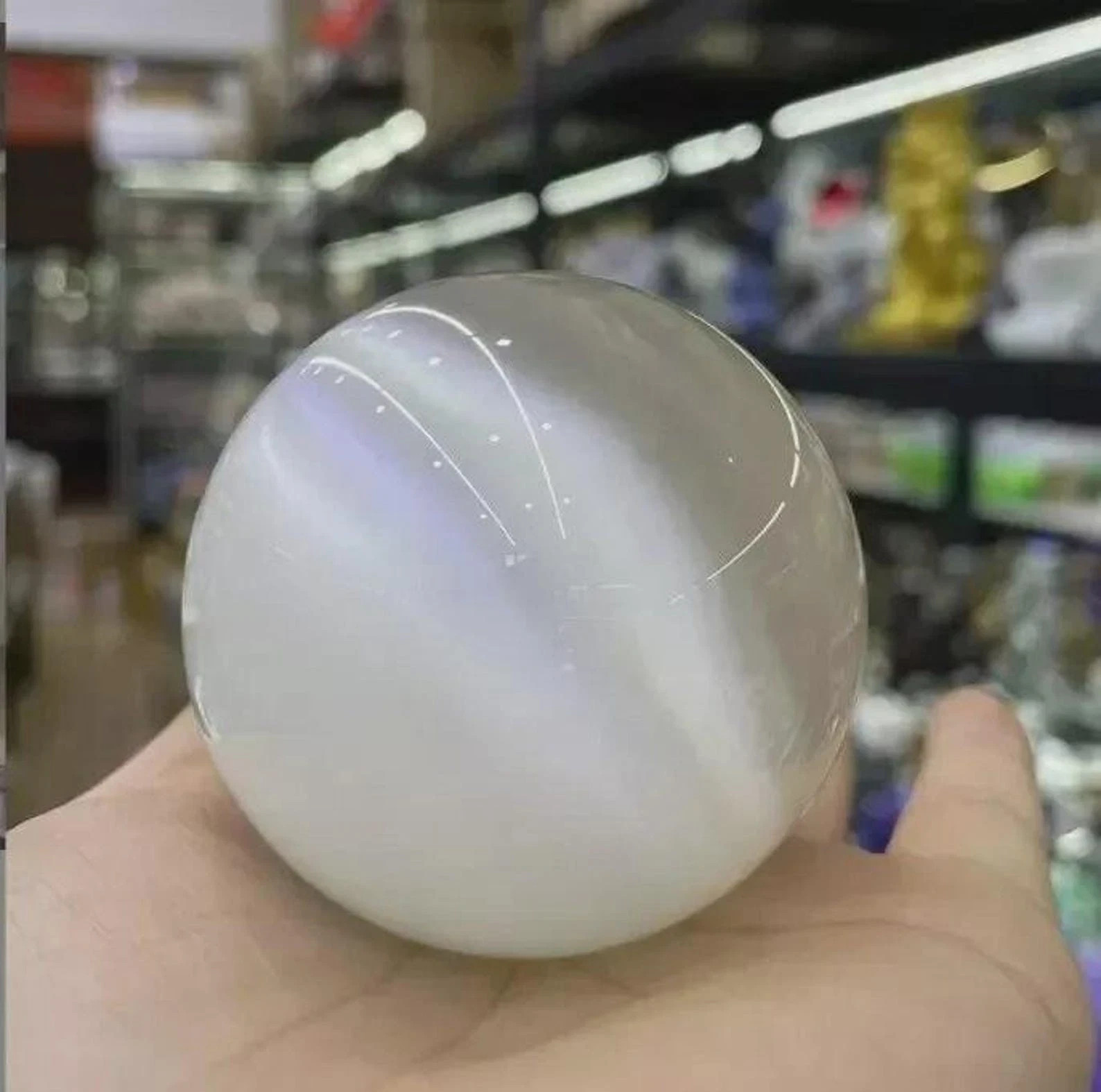 Chrysoberyl Grey White Color Cat Eye 1000 Ct Ball Cut Certified Gemstone Natural