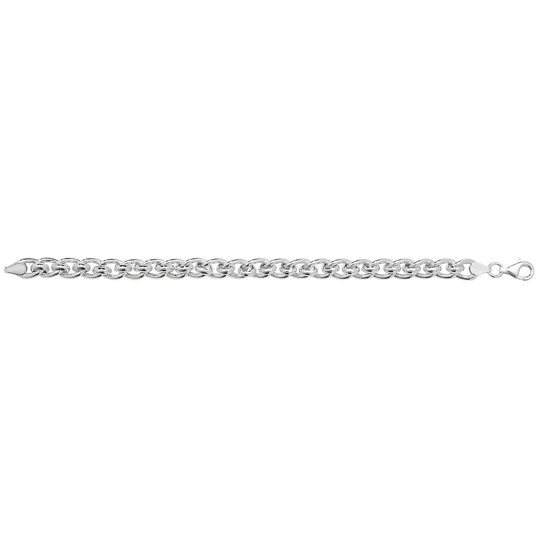 Sterling Silver Ladies Roller Ball Bracelet Hallmarked Jewellery Gift