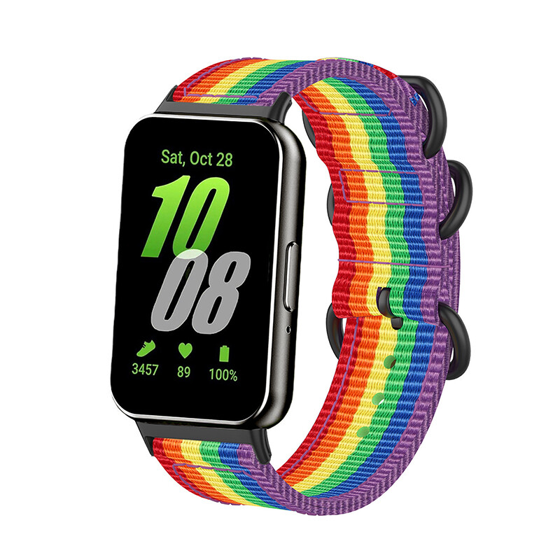 For Samsung Galaxy Fit 3 Watch Wrist Strap Sports Nylon Loop Band Bracelet