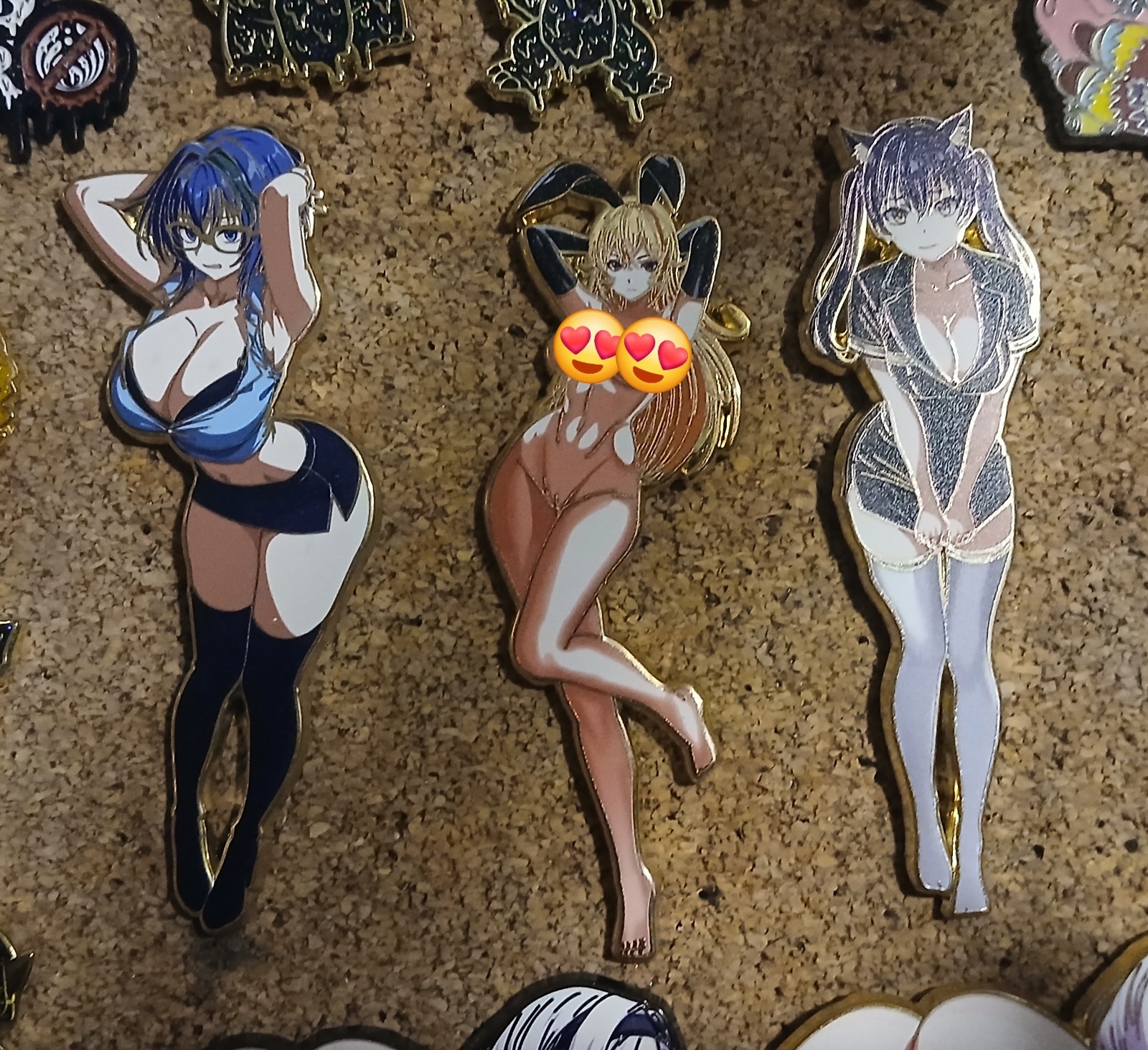 Anime Kinked Lewd Enamel Lapel Pin 3inch Choose 1 Pin