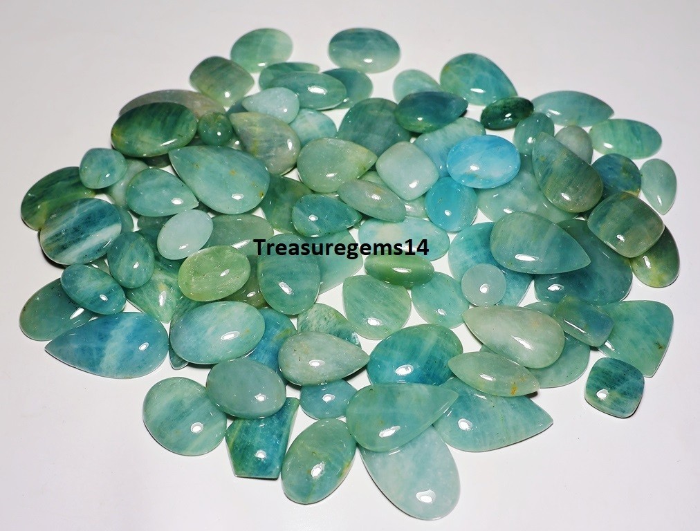 250 Crt WHOLESALE LOT NATURAL SANTA MARIA AQUAMARINE CABOCHON GEMSTONE AAAA