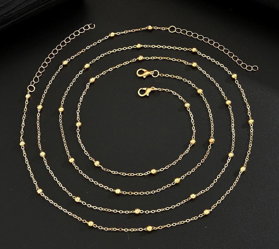 14K Gold Plated Waist Chain for Women, Sexy Belly Chain Body Jewelry