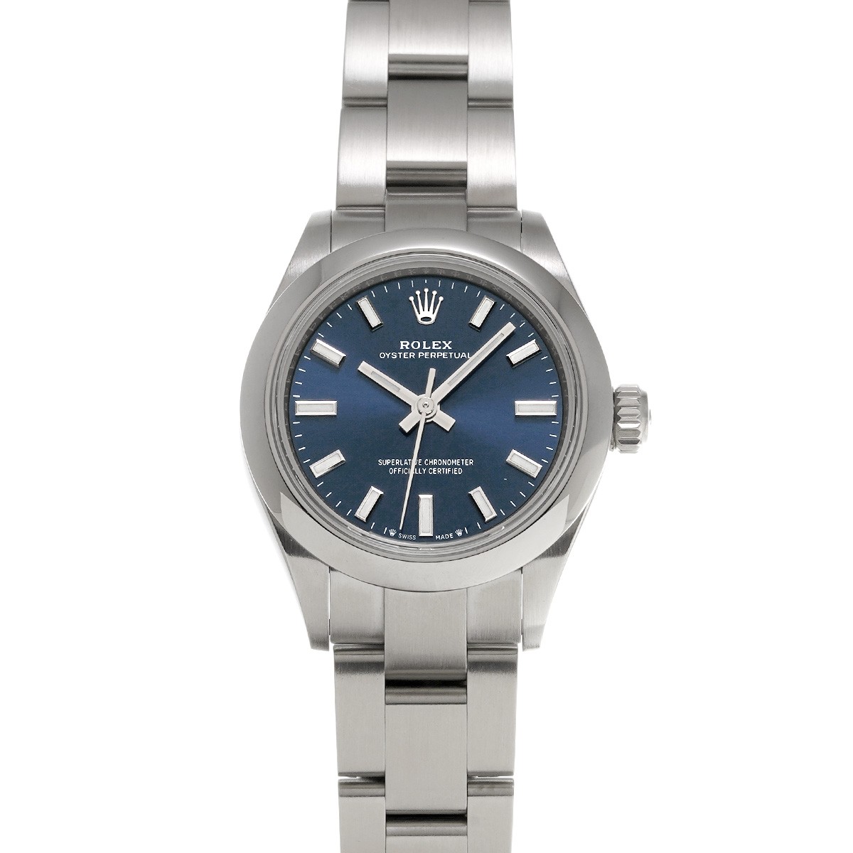 ROLEX Oyster Perpetual 28 276200 Bright blue WATCH 728572