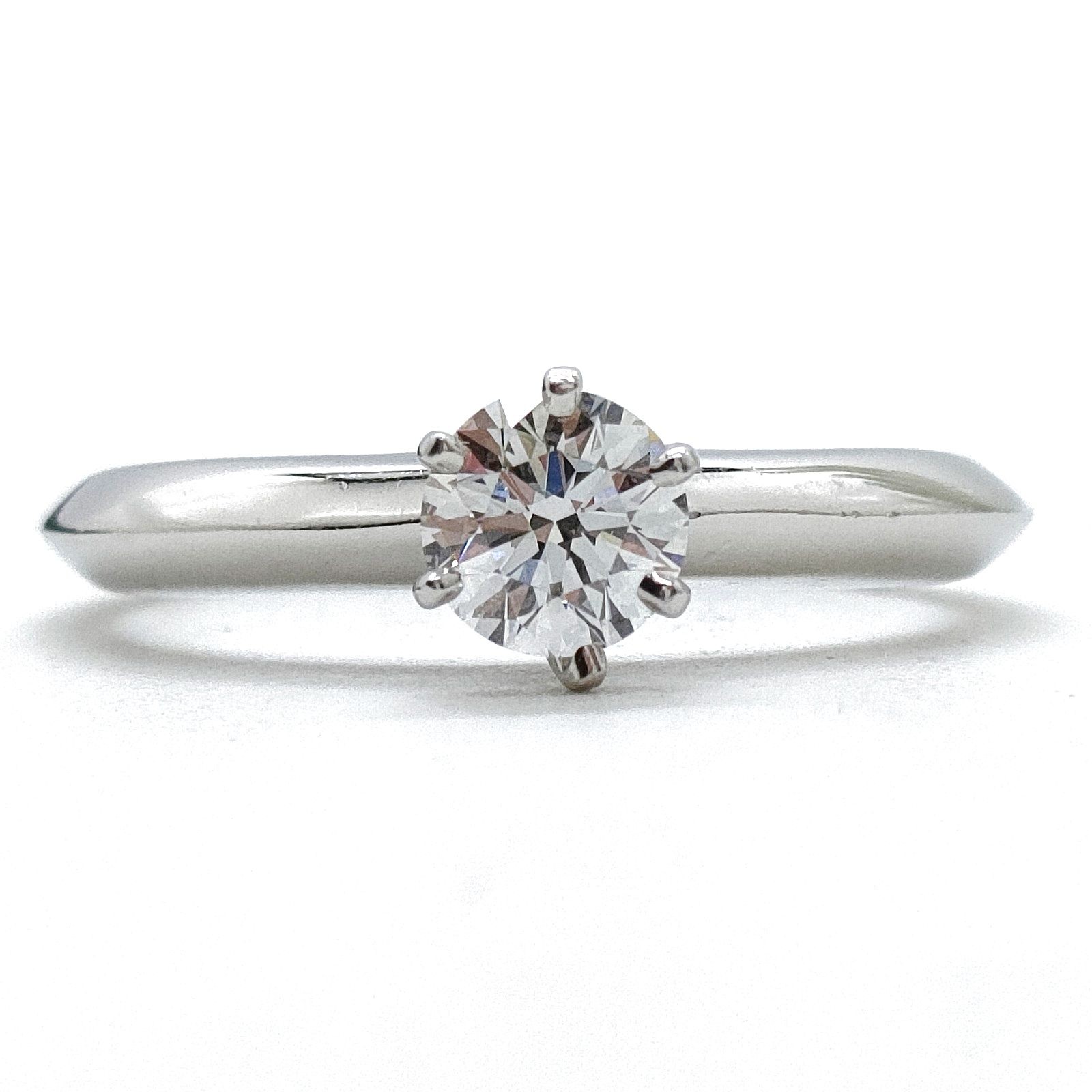 Tiffany and Co. Ring Solitaire Natural Diamond 0.43ct Platinum 2334824