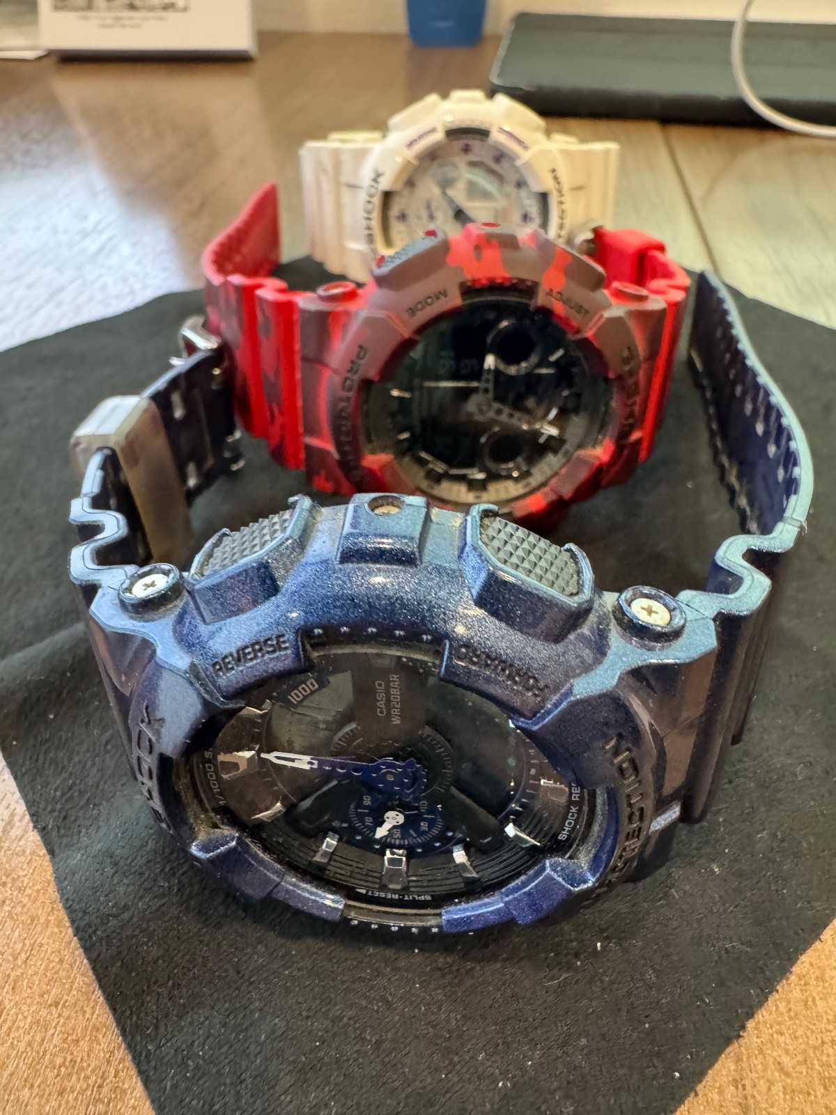 Lot of 3 Casio G-Shock GA-110NM GA-100CM GA-100 Analog Digital Watches