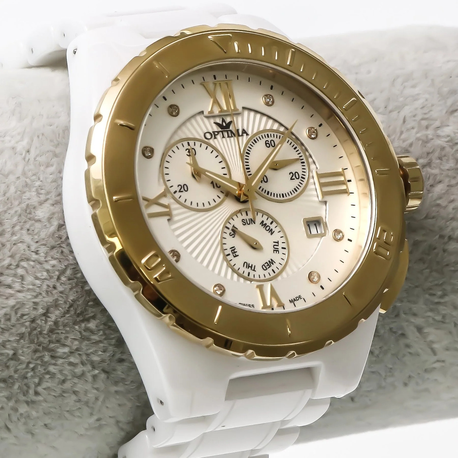 Optima – Swiss Chronograph – OSC318-WG-1 Swiss Chronograph 43 mm OSC318 50 m (5