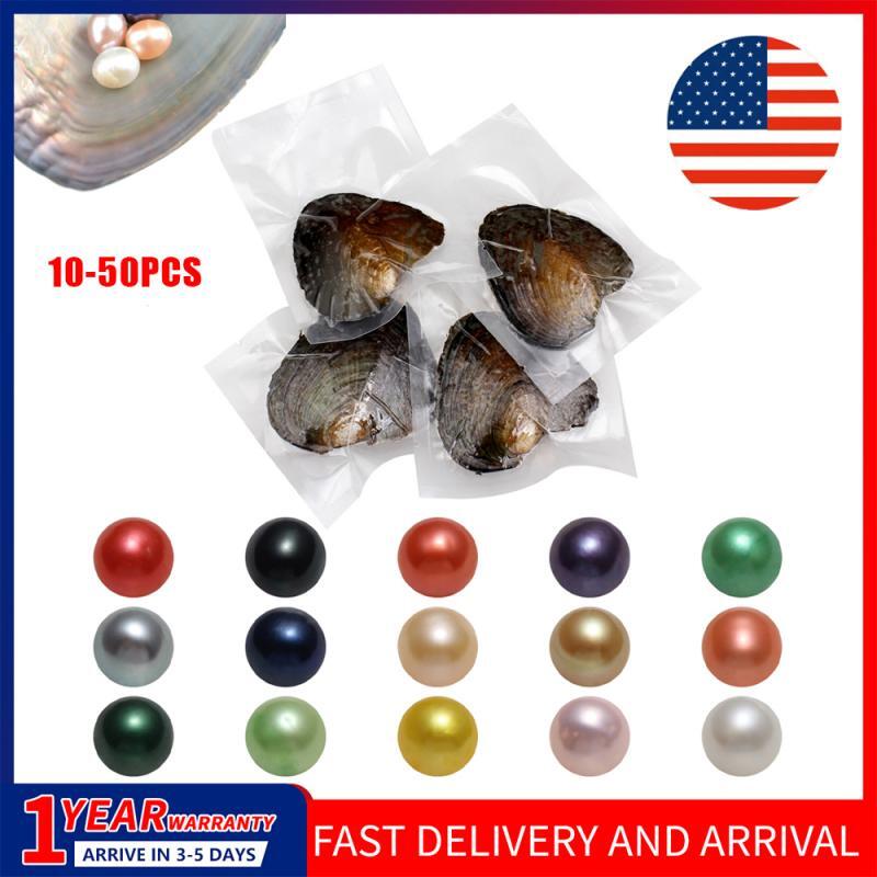 10-50pcs Individually Wrapped Oysters whith Natural Pearl Gift Holiday Birthday
