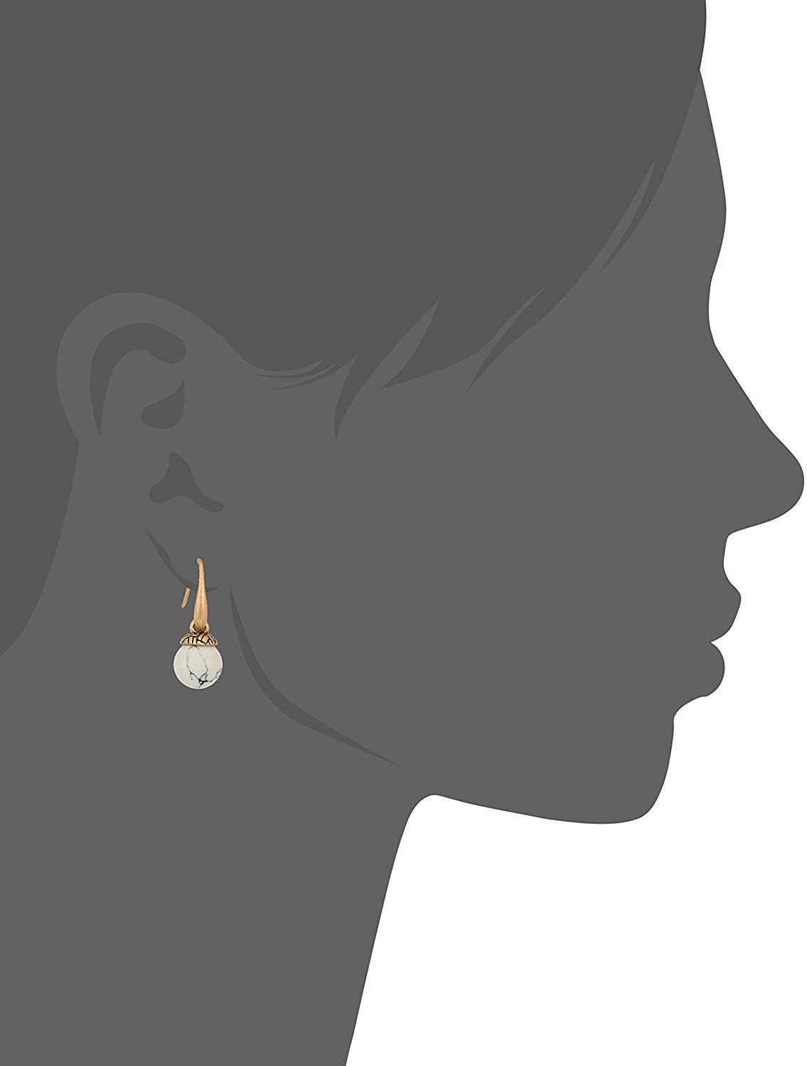 The SAK Semi-precious Color Bead Drop Earrings NWT #SAK61
