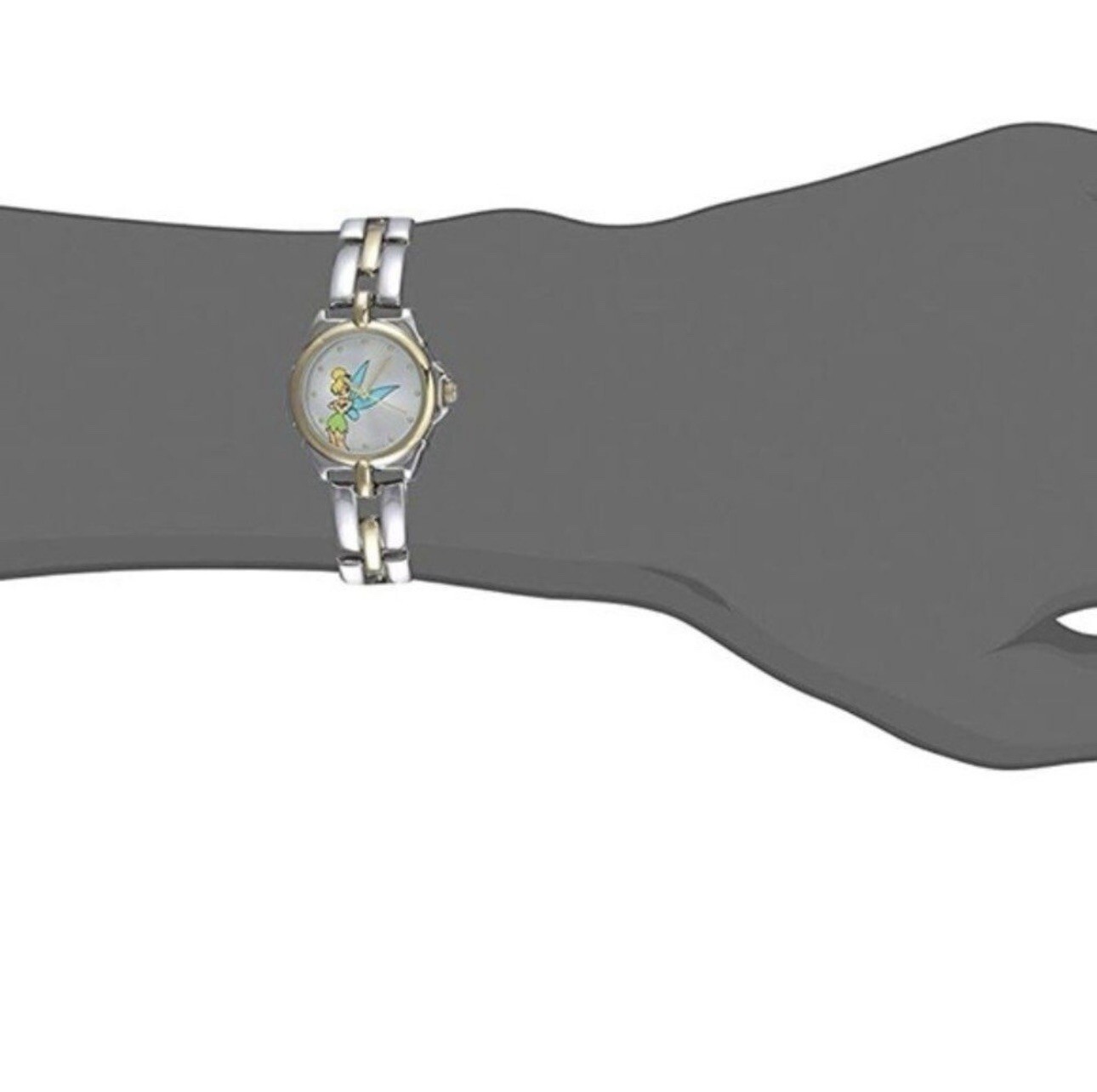 NEW! Disney “ TINKERBELL” Gold/silver Toned Watch