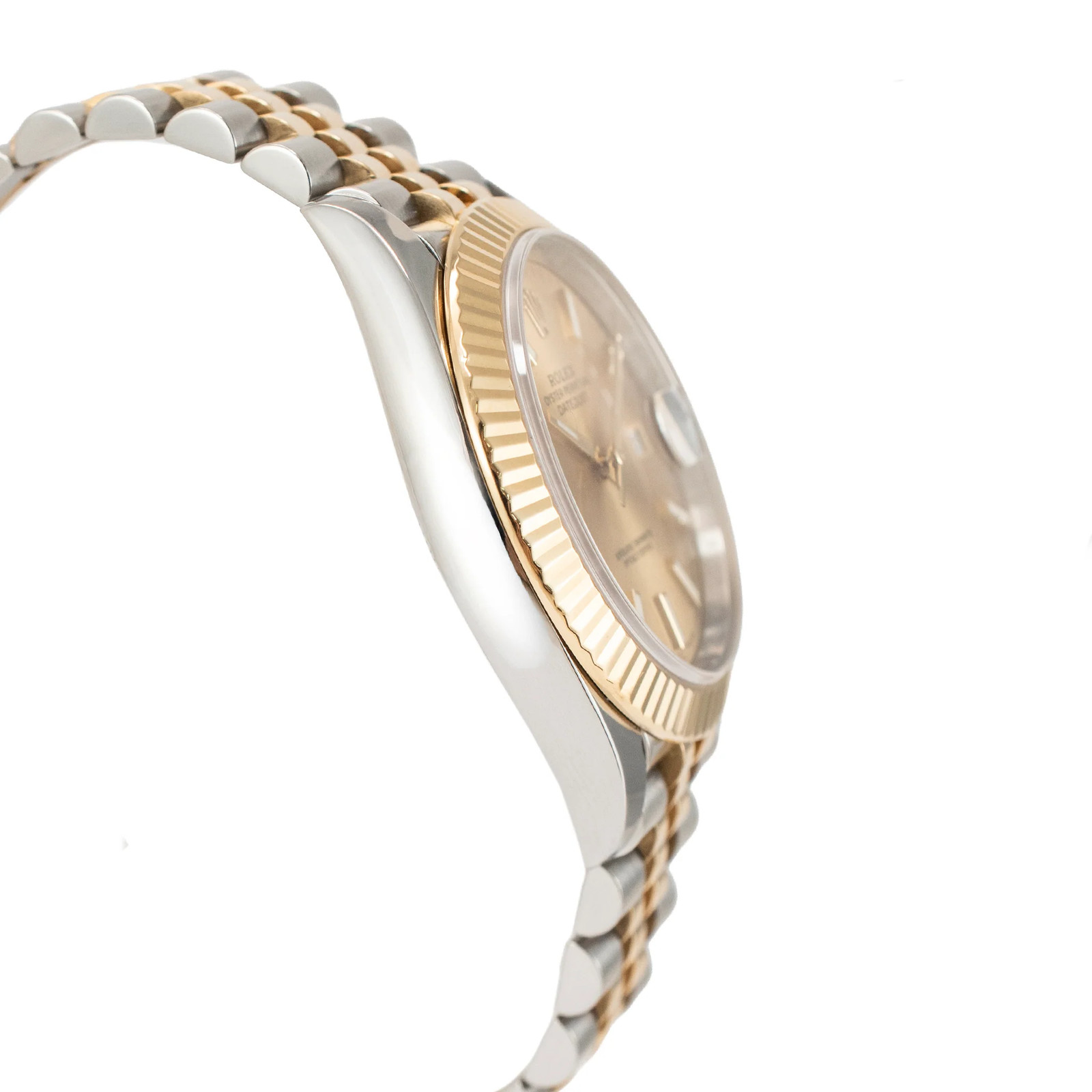 Rolex Datejust 41MM 126333 Champagne Dial Fluted Jubilee Gold Steel Watch
