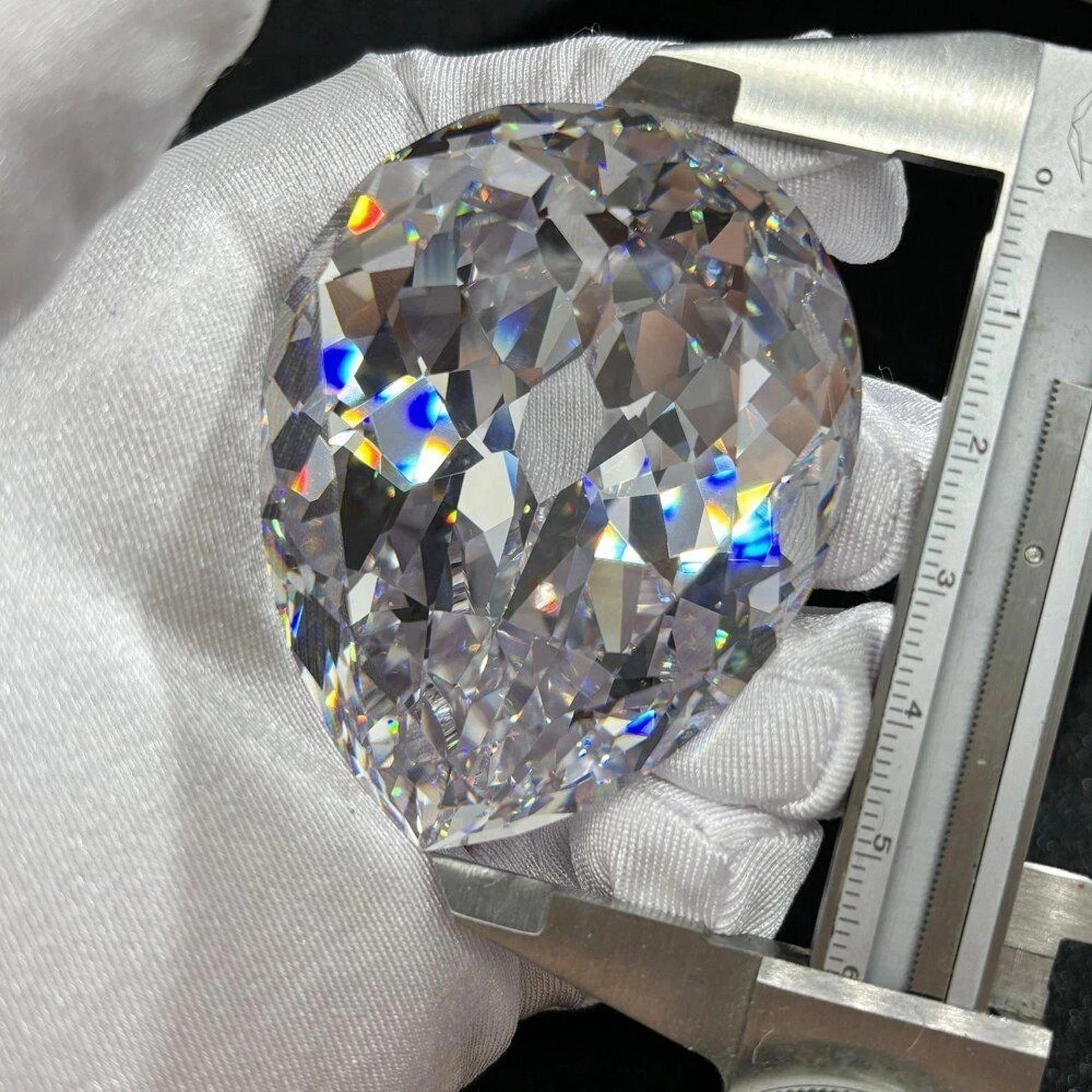 200 Ct+ Natural Certified Cambodian White Zircon Pear Cut Loose AG Gemstone