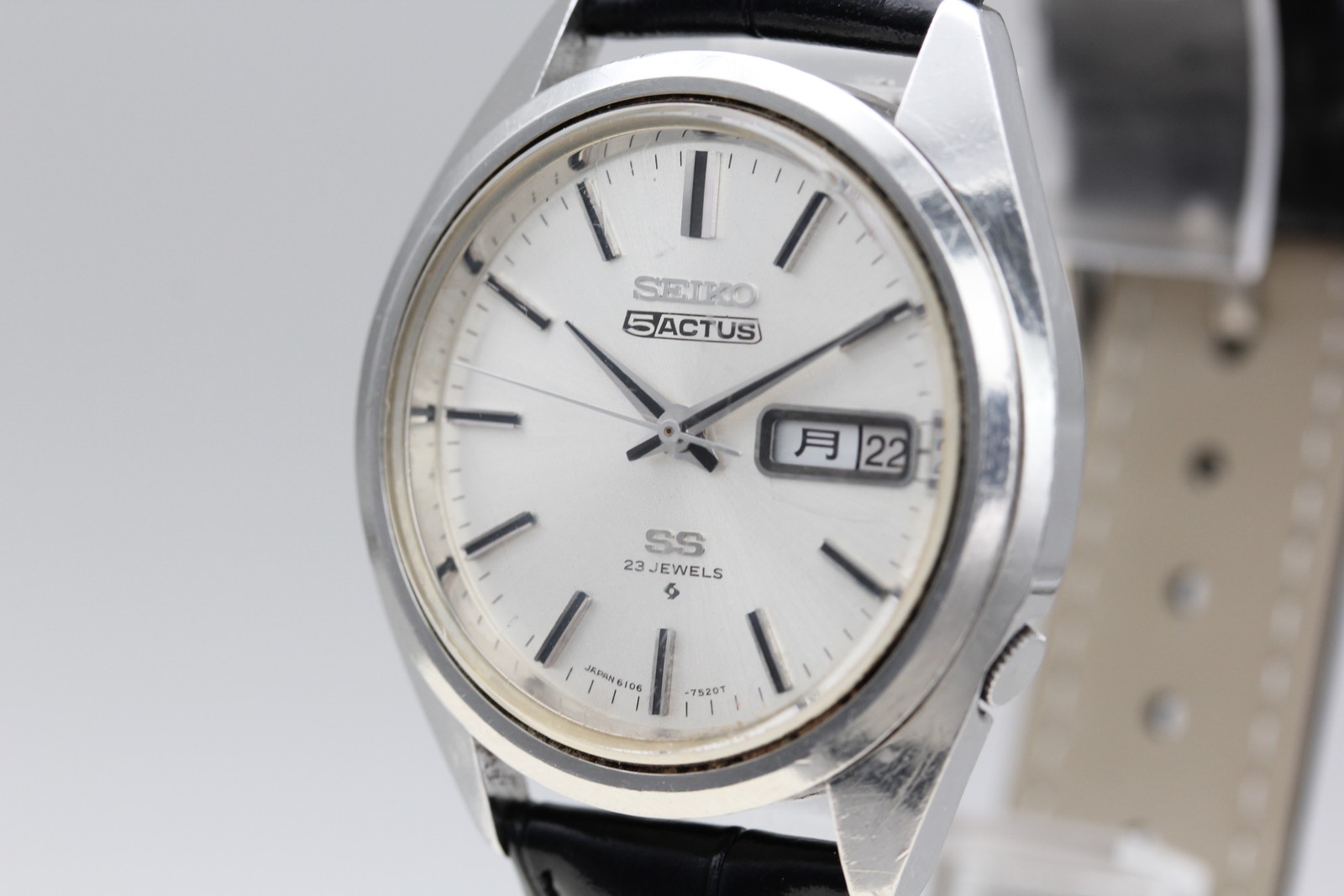 1970【Exc+5 / Box】SEIKO 5 Actus SS 6106-7480 Day/Date Kanji Automatic Men’s Watch