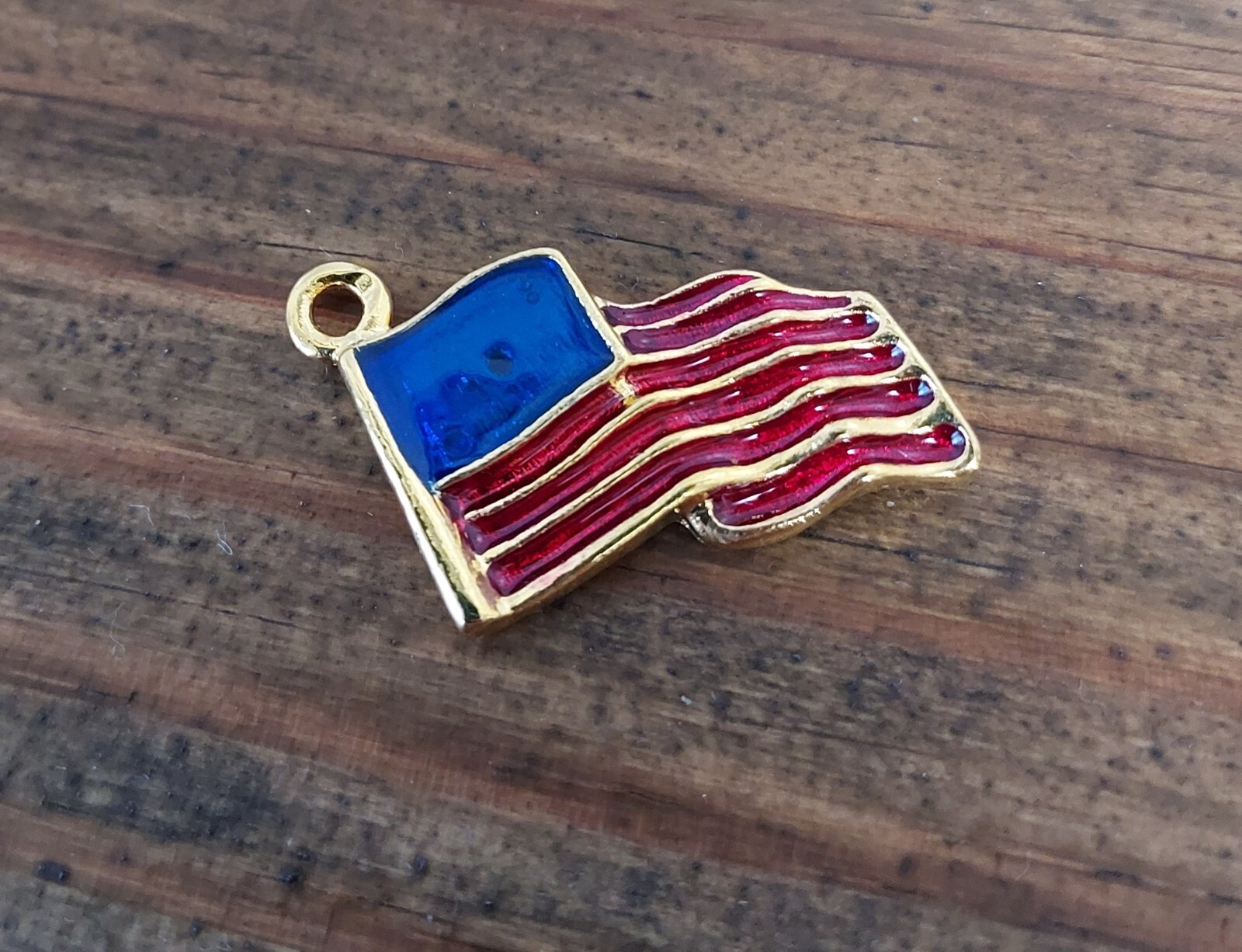 Holiday Pendants Lot of 6 Gold-tone Enamel Color Halloween Christmas Easter more
