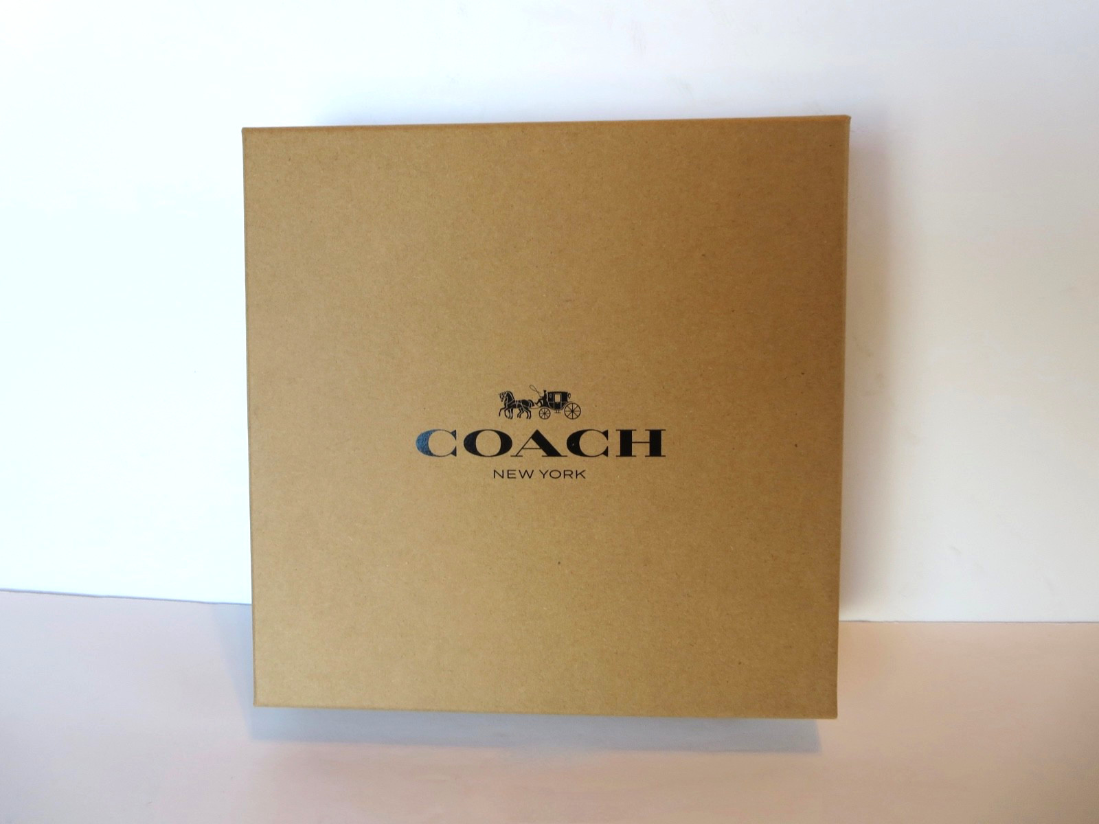 Coach Valet Leather Tray Set Dark Saddle New with Box