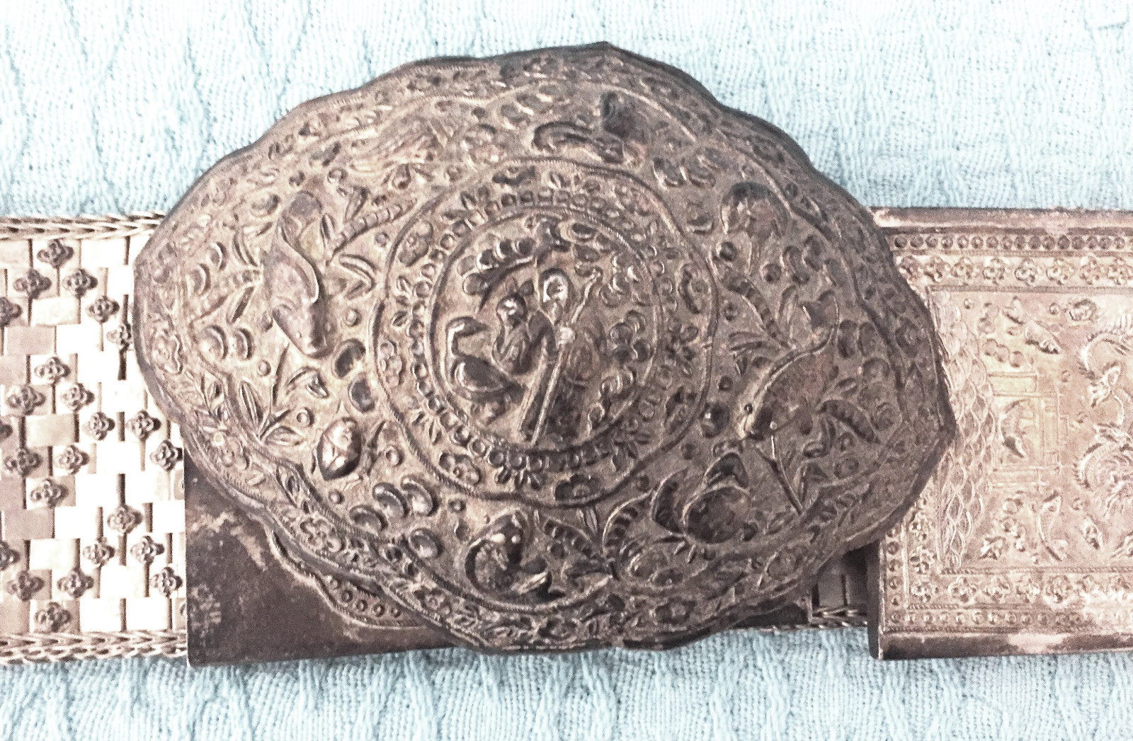 Extremely Rare – Vintage Solid Silver Wedding Belt – Dayak / Borneo NOS