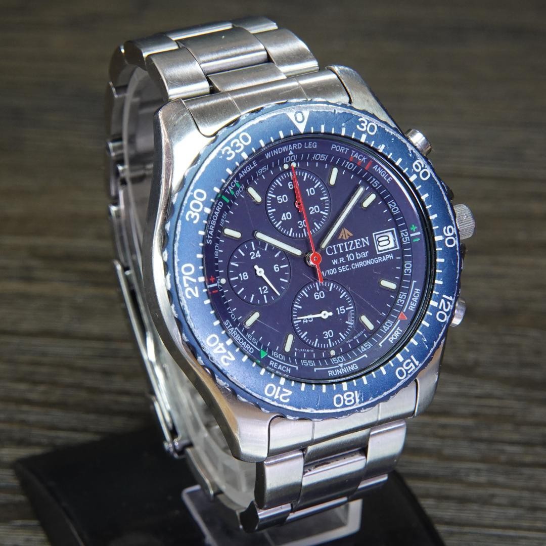 Citizen Promaster Quartz Chronograph 40x45mm Retro wrist 16cm/6.3in