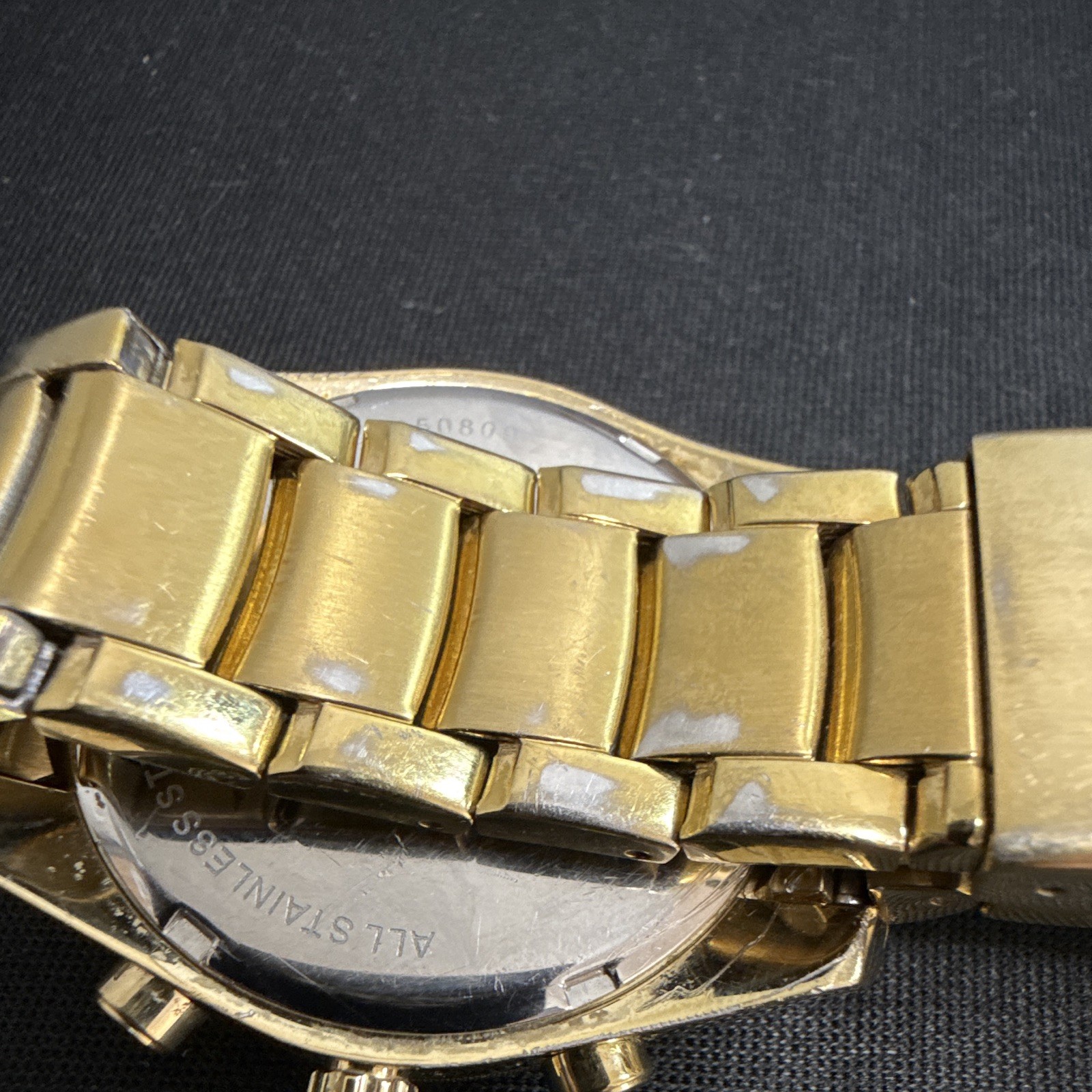 Fossil Men’s Gold Tone FS-4402 NEW BATTERY RUNS EXCELLENT!!