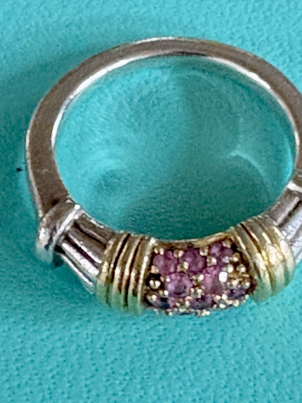 LAGOS CAVIAR 925 18k Gold AmethystRing, Size 6.5 authentic Guarantee