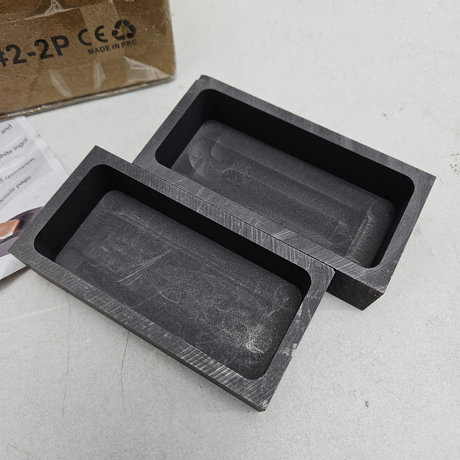 4 Piece Graphite Mold for Gold & Silver Casting | Heat Resistant | 1kg Capacity
