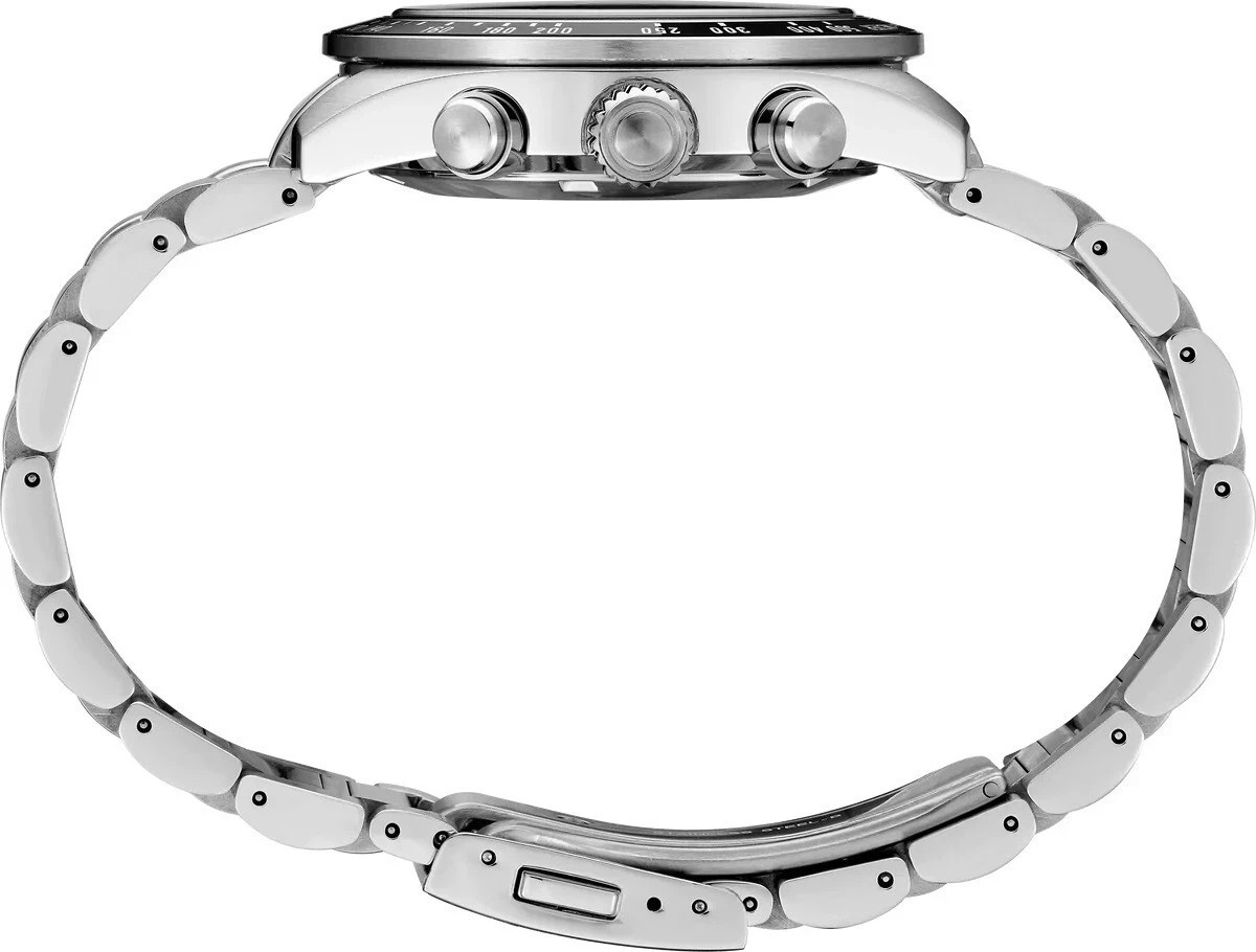 SEIKO PROSPEX SSC911 SPEEDTIMER Silver Panda Dial Metal Solar Chrono Watch $750