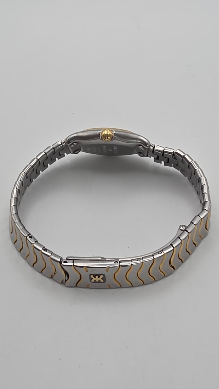 Ebel Classic Wave Lady’s St.Steel/Gold Bracelet Watch with 18ct Gold Bezel.