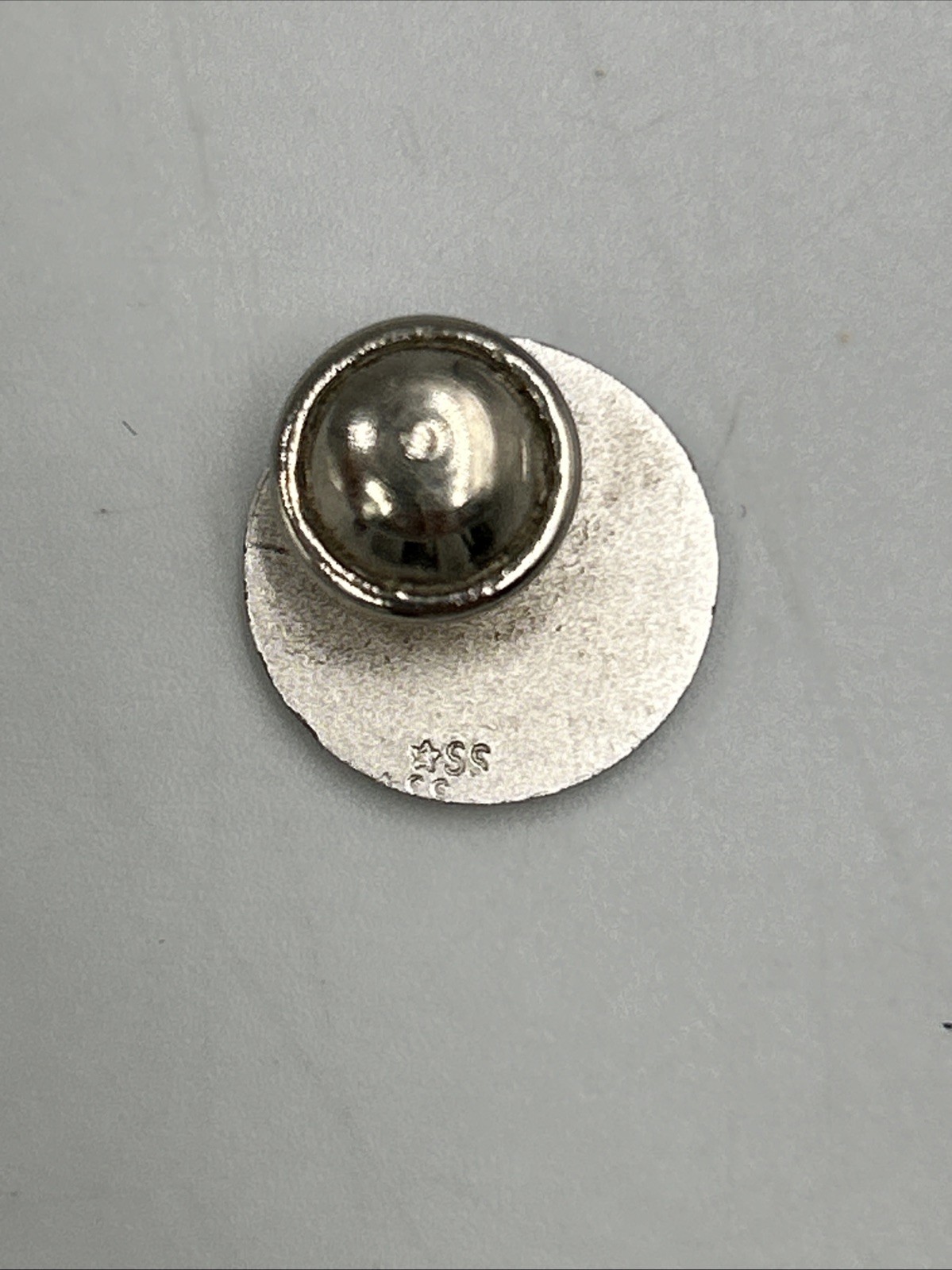 Vintage Sterling Silver Texas Dept of Health Lapel Pin 10 Years Service