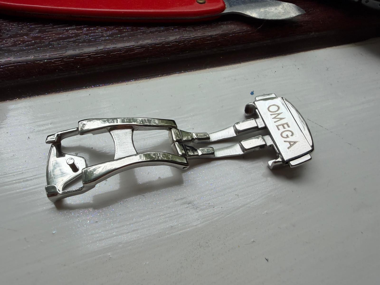 for Seamaster Speedmaster Deployment Clasp Buckle Fits To Leather Rubber strap