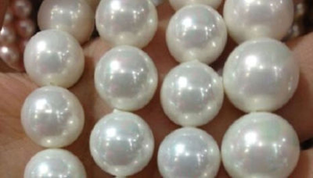 12/14/16/18/20mm South Sea White Shell Pearl Round Loose Beads 15” Strand