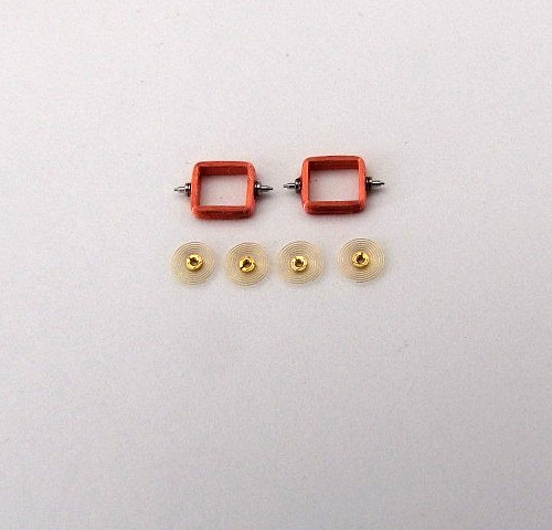 ROLEX, 2 spools with 4 spirals for Quartz-Movement 5035. NOS, Swiss Made