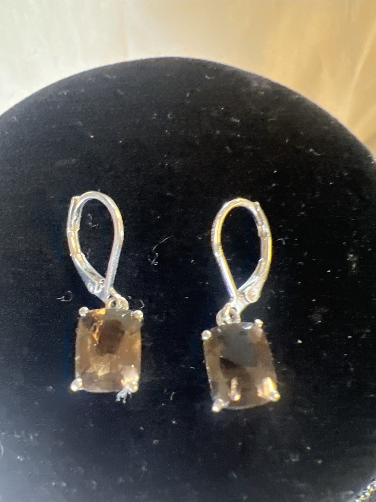 Brazilian Smokey Quartz Earrings, Ring, And Pendant Necklace 15.10 ctw #36