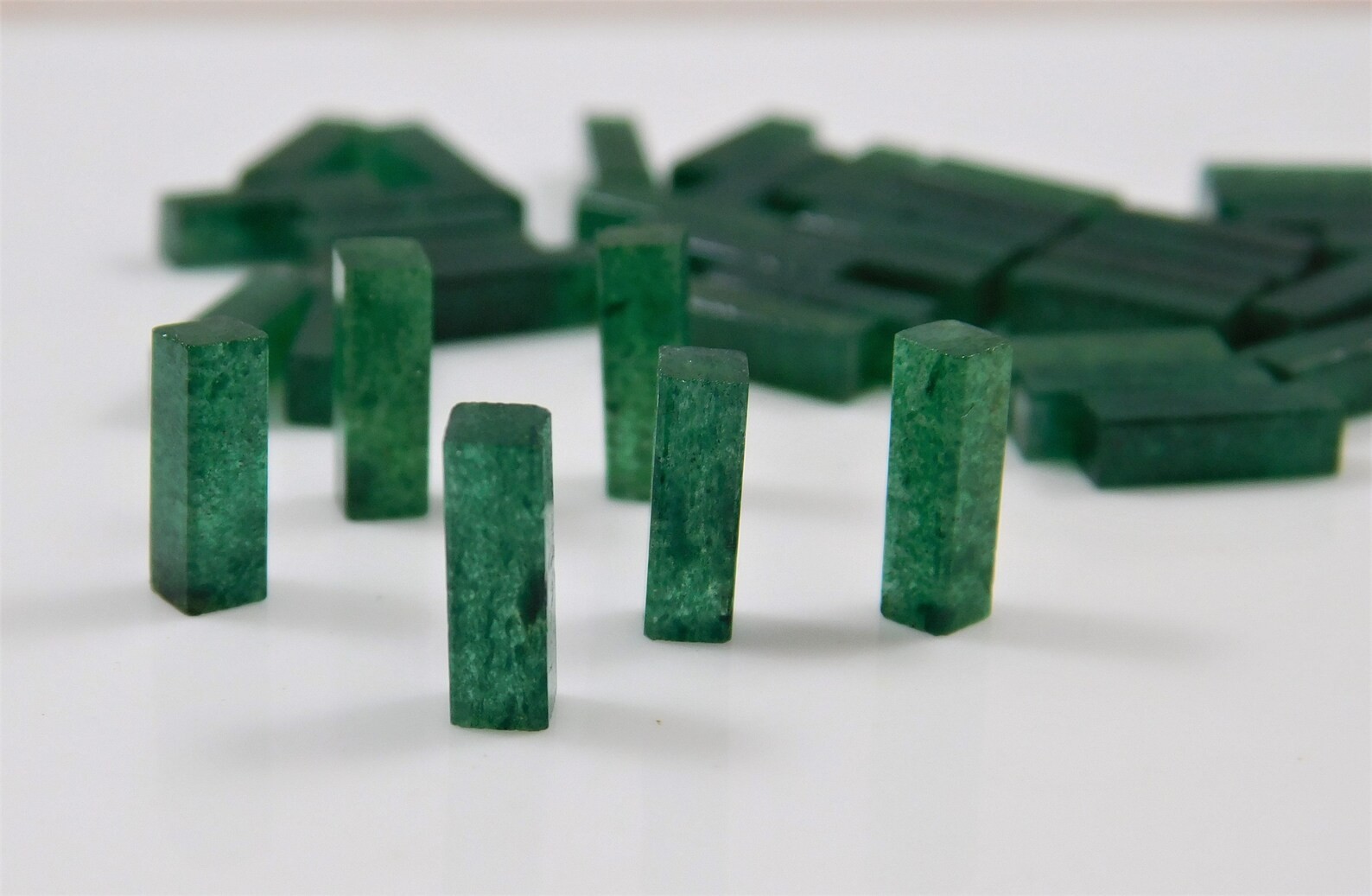 Natural Green Aventurine Rectangle Bothside Flatback 8x10mm to 20x25mm Gemstone
