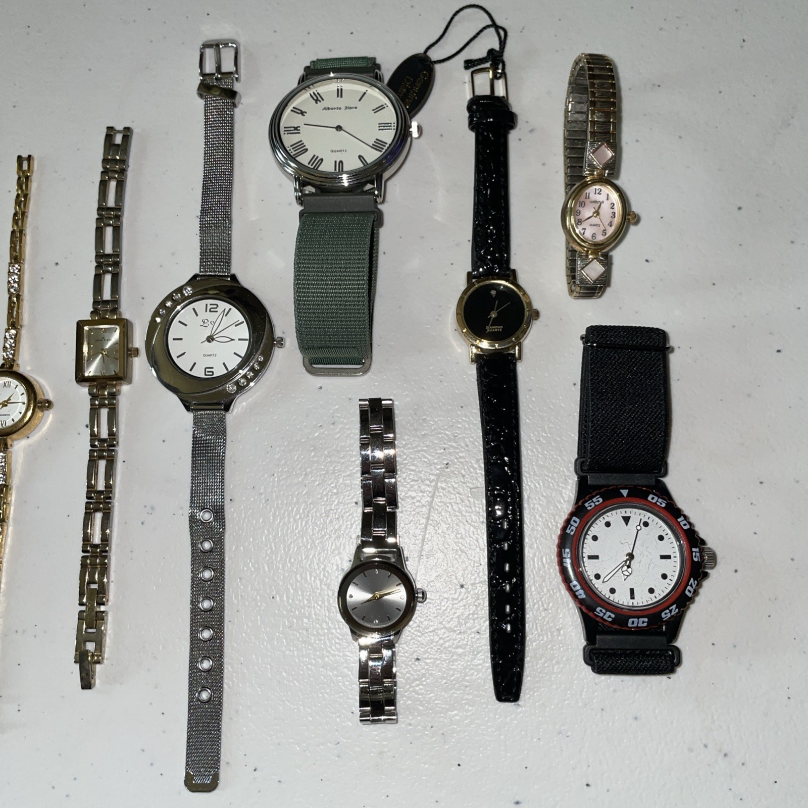 Lot of 10 Watches, All Working, Varies conditions, Styles and Brands