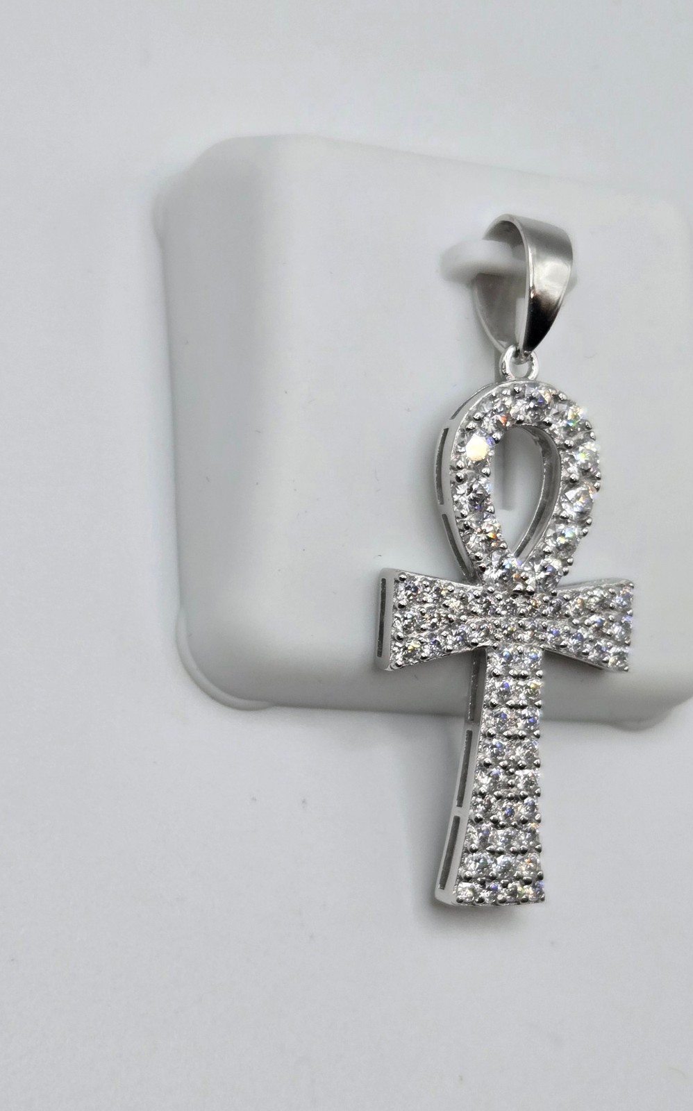 NEW MOISSANITE Solid 925 Sterling Silver PENDANT 2.0ctw Cross Pendant, USA