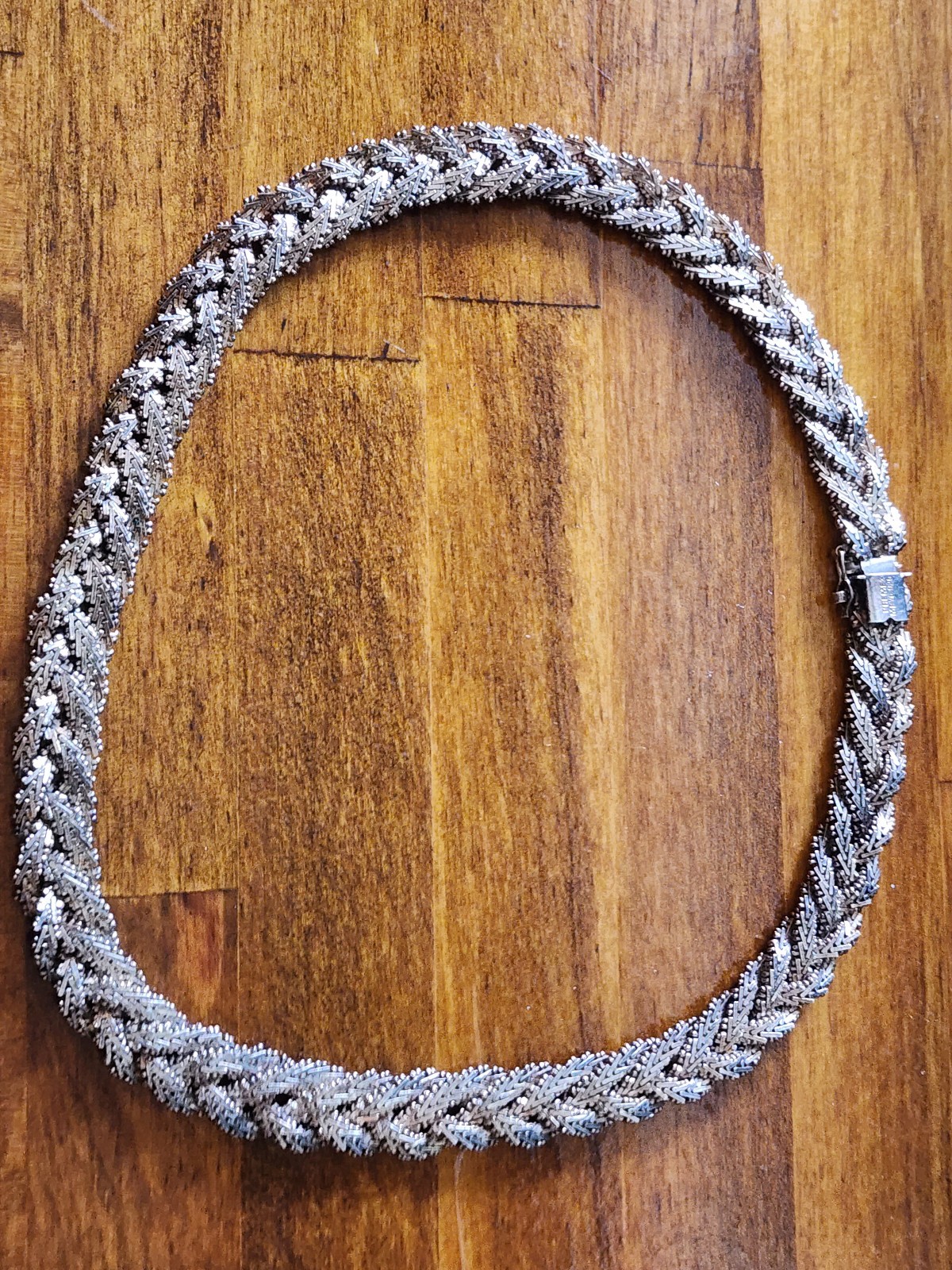 Vintage Braided Mexican PREMEX MP76 Sterling Silver 925 Heavy 106gr Necklace
