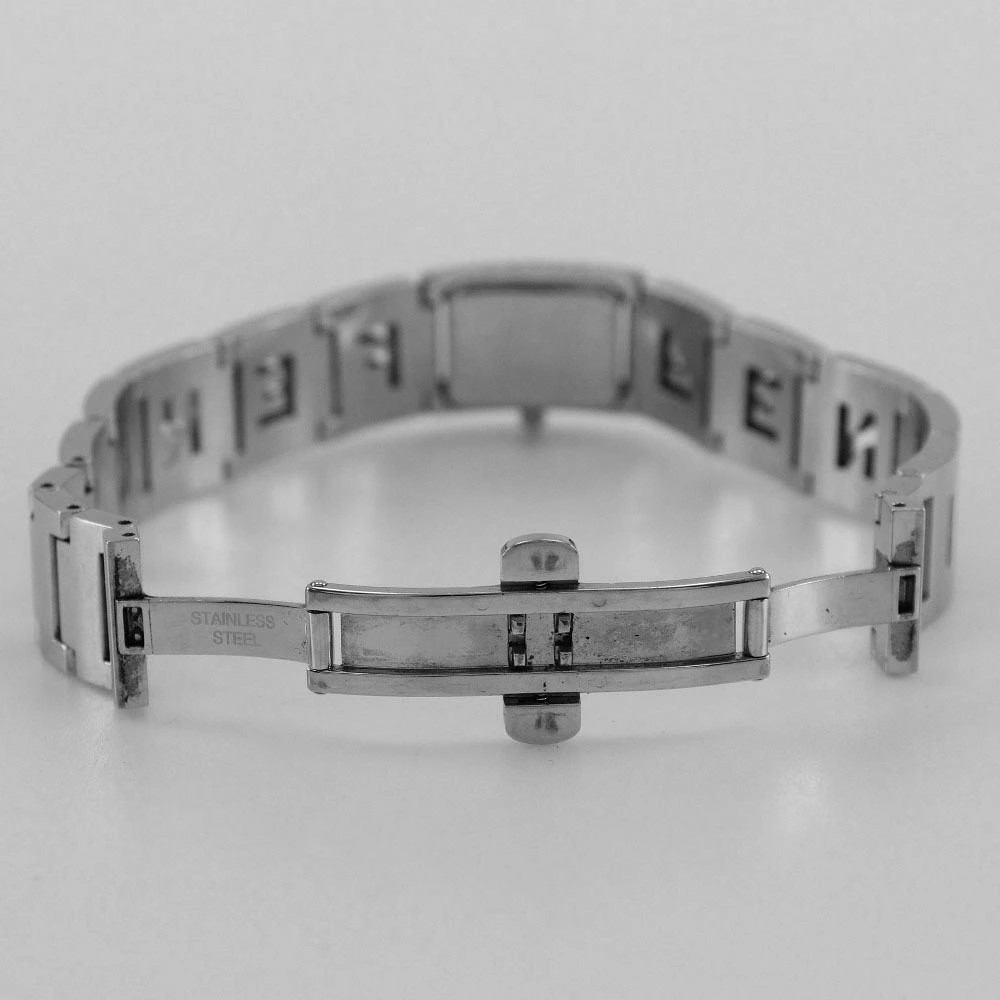 FENDI Orologi wristwatch 3150L Stainless Steel Silver Quartz Analog Blue Dial Ol