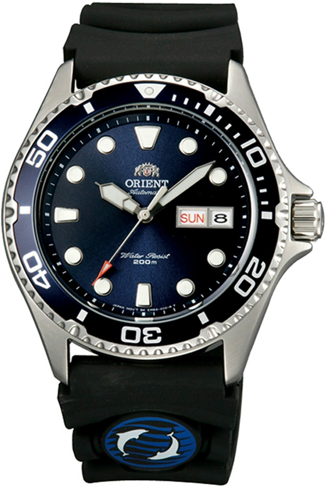ORIENT FAA02008D9 TAA02008D9 Men’s Sport,Mechanical,Silicone,Screw Crown,200m WR