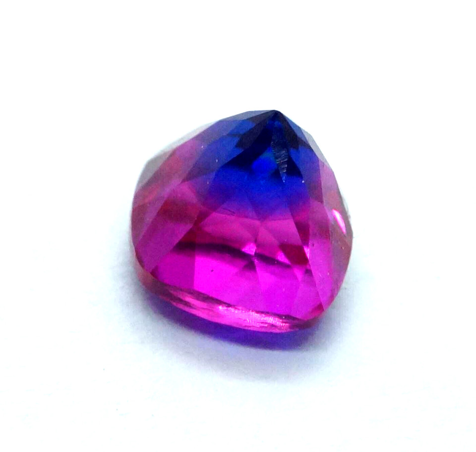 9 CT+ Natural Bi-Colour Pitambari Sapphire Cushion Cut Loose Certified Gemstone