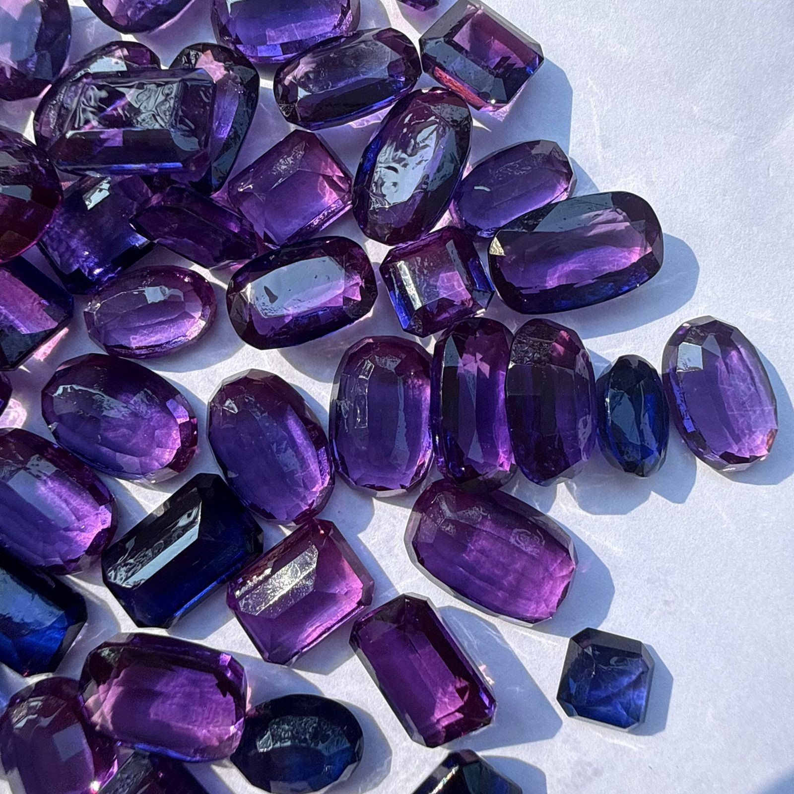 250 Ct Natural Purple Tanzanite Lot – Mixed Shapes – Premium Loose Gemstones