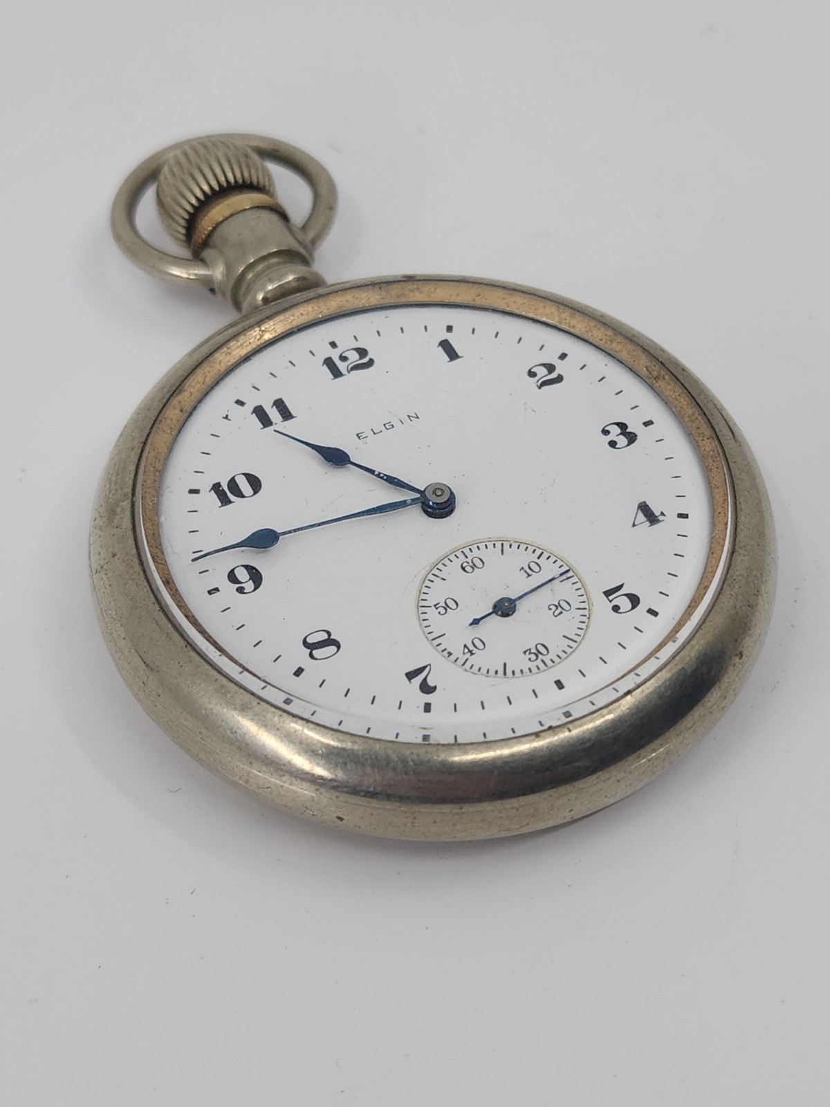 1920 Elgin Model 7 7j Size 16s Grade 291 Open Face Pocket Watch – Repair