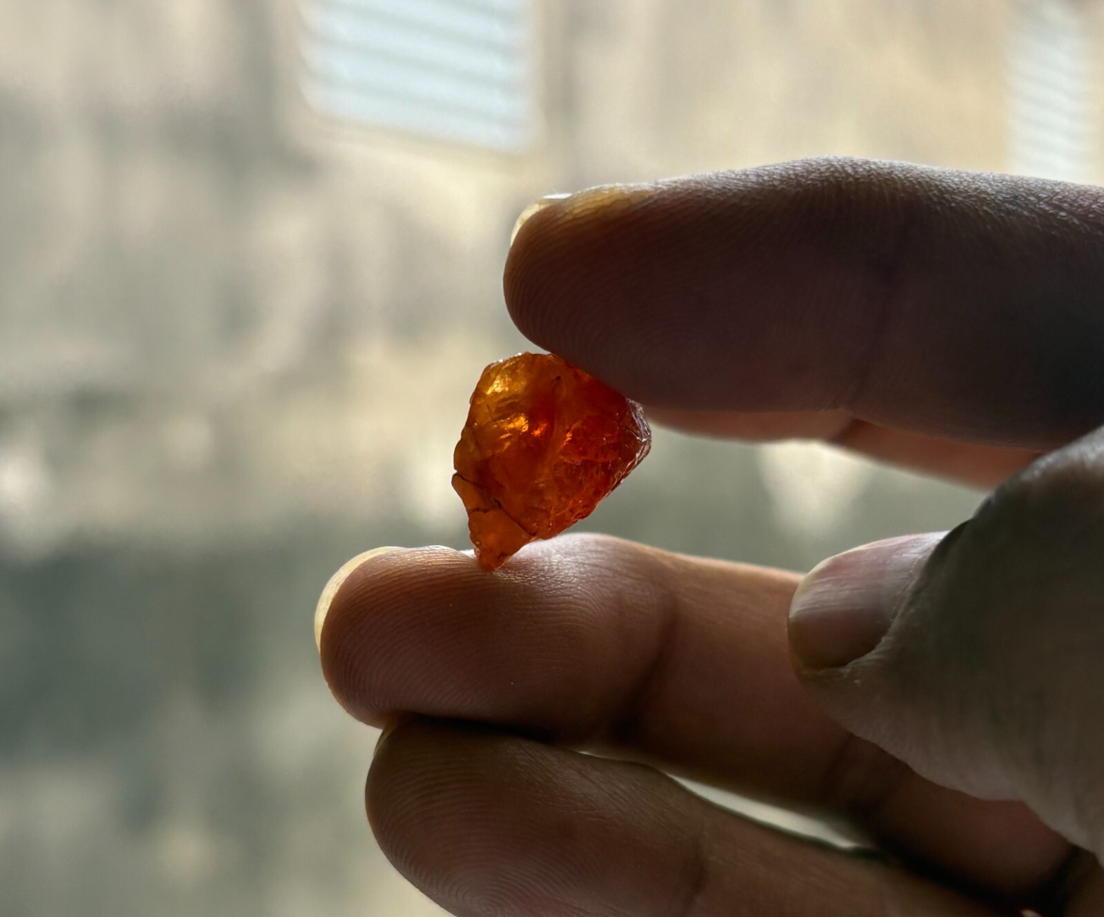 Single Piece of Spessartine Rough @ 23.00 cts
