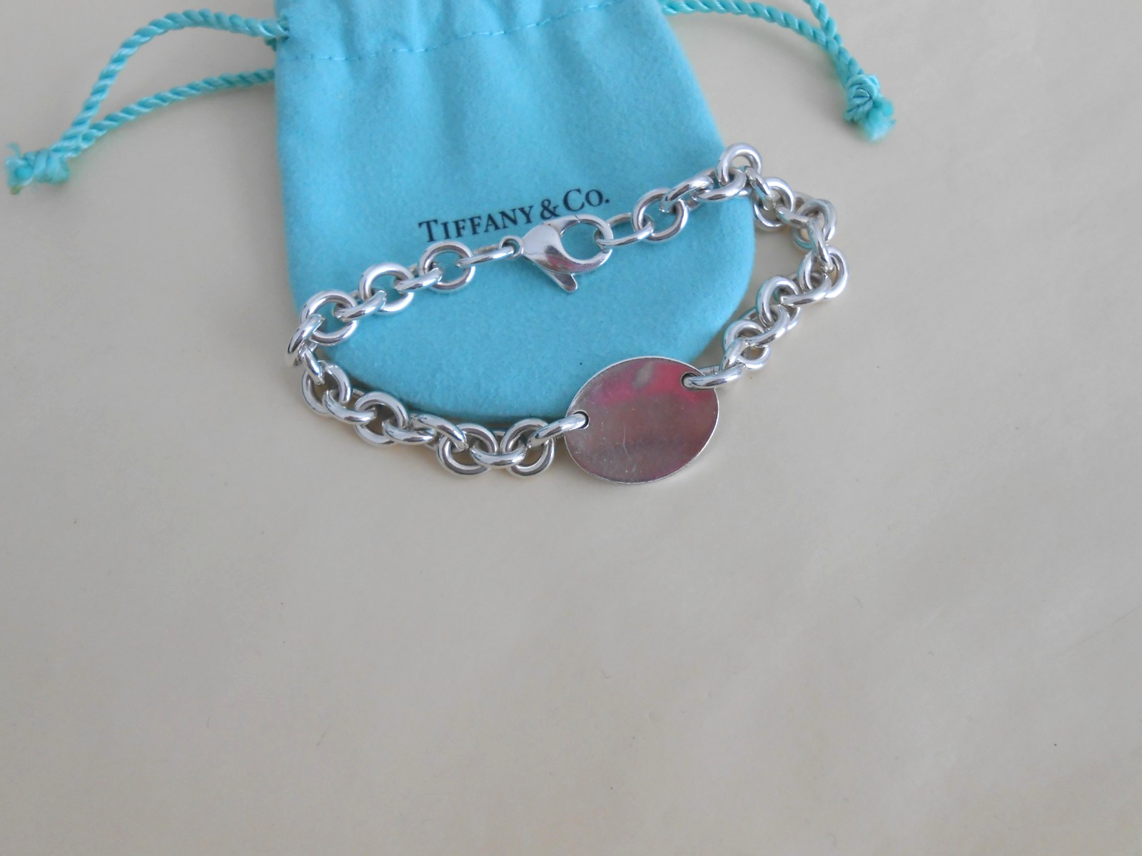 Tiffany & Co. Return to Tiffany Oval Tag Bracelet 8.25”