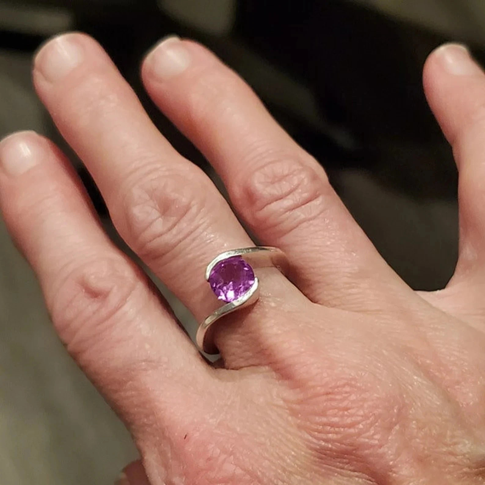 GIE Certified 6 Ct Natural Alexandrite Round Gemstone Ring – Crafted 925 Silver